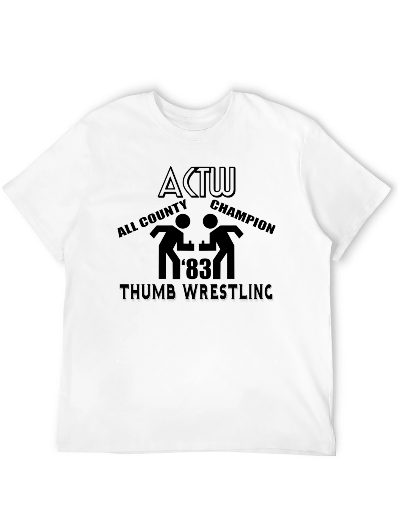 ACTW Thumb Wrestling 83 Black T-Shirt