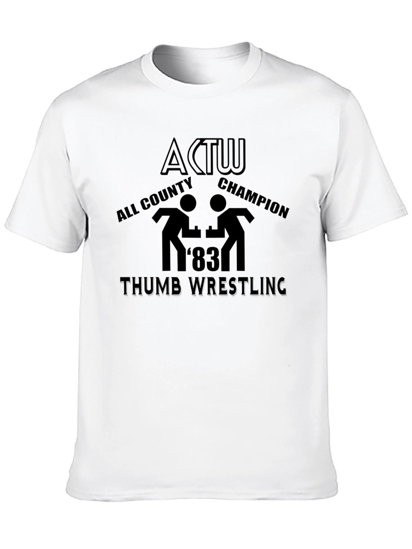 ACTW Thumb Wrestling 83 Black T-Shirt