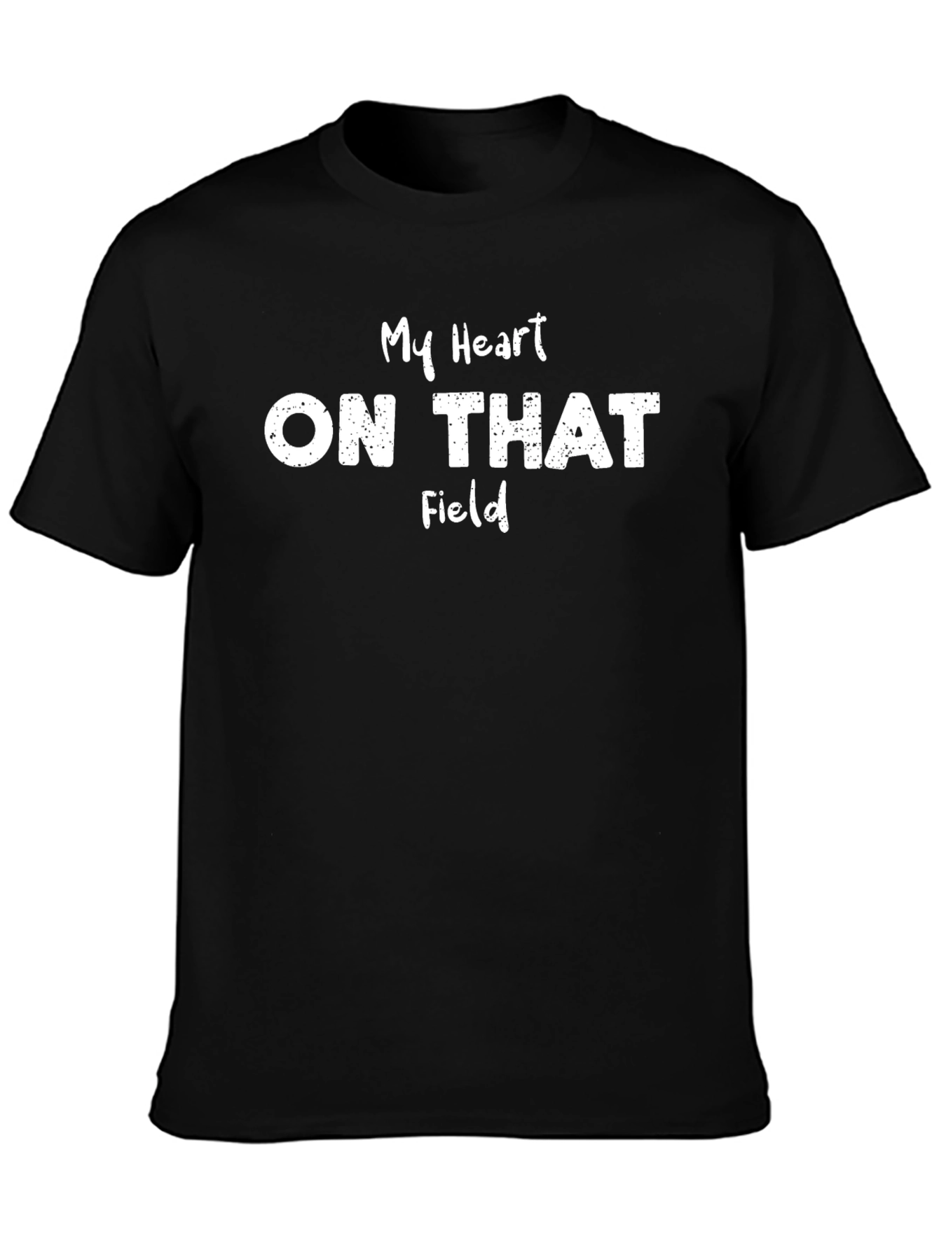 My Heart On That Field Black T-Shirt