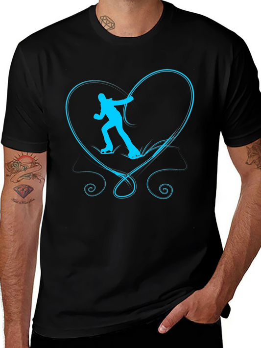 Skating Heart Graphic Tee - Unisex