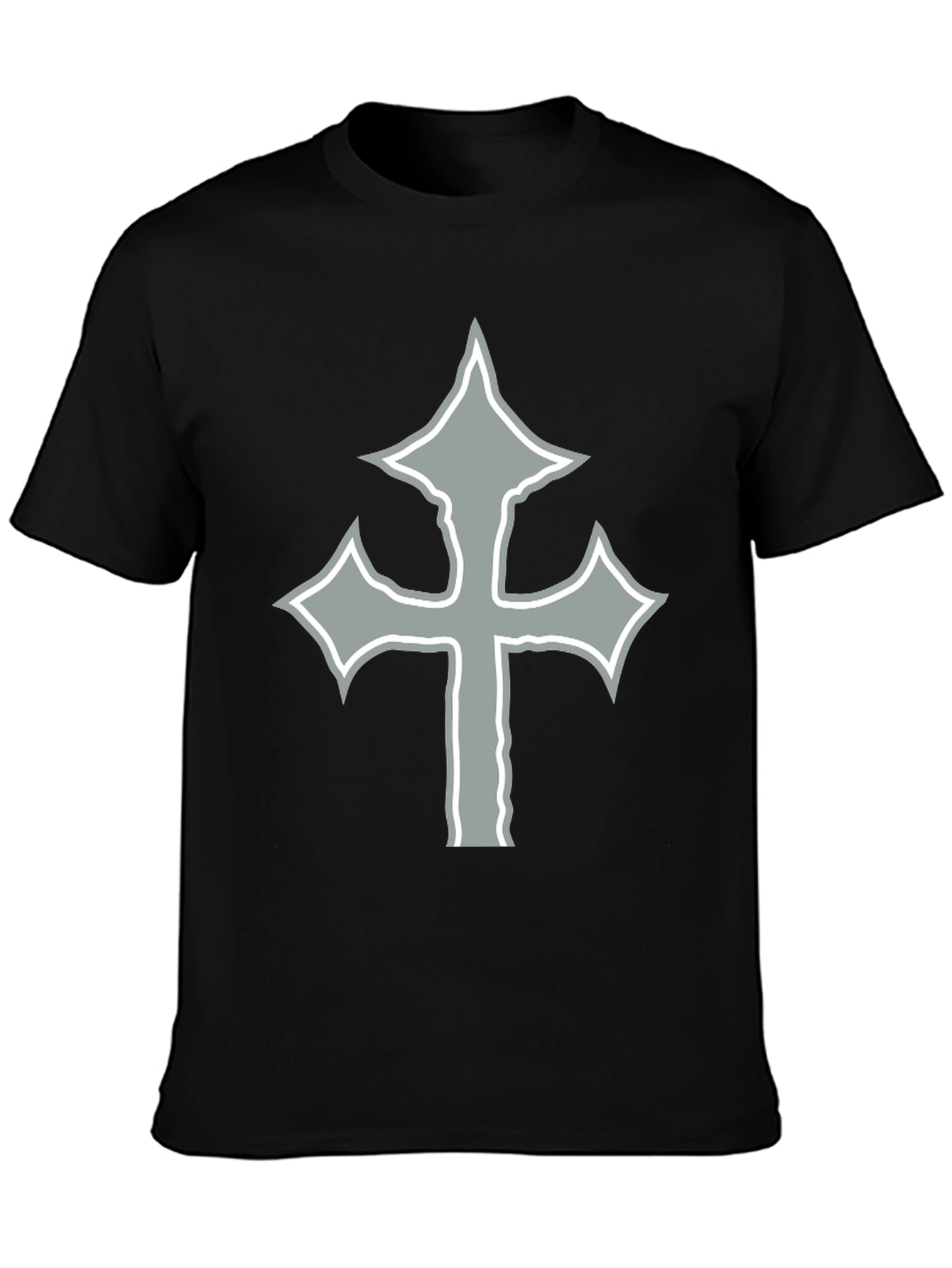 Cross Graphic Black T-Shirt
