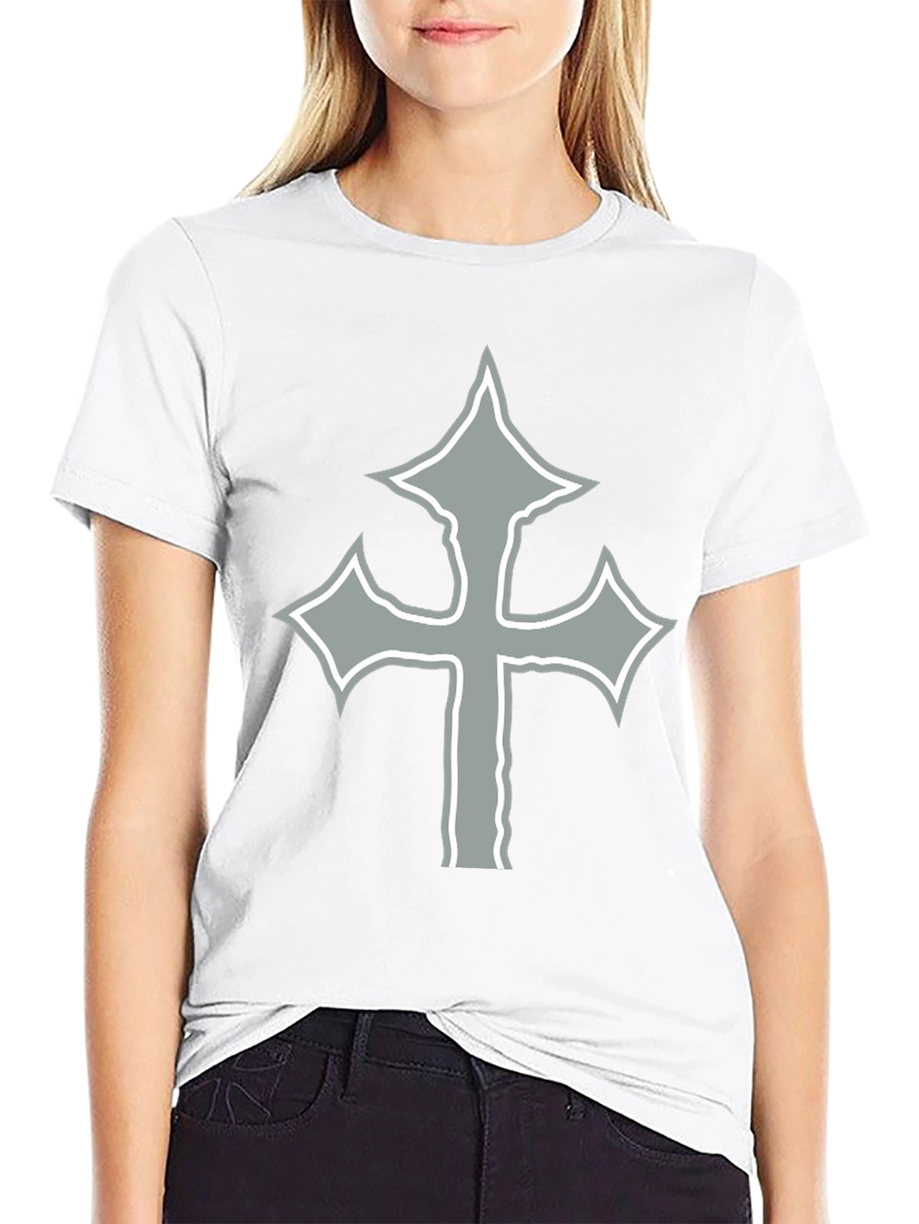 Cross Graphic Black T-Shirt