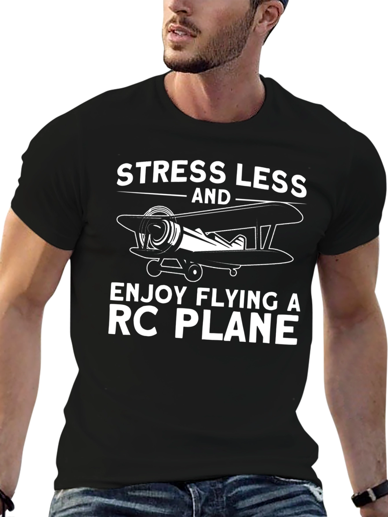 Stress Less RC Plane T-Shirt