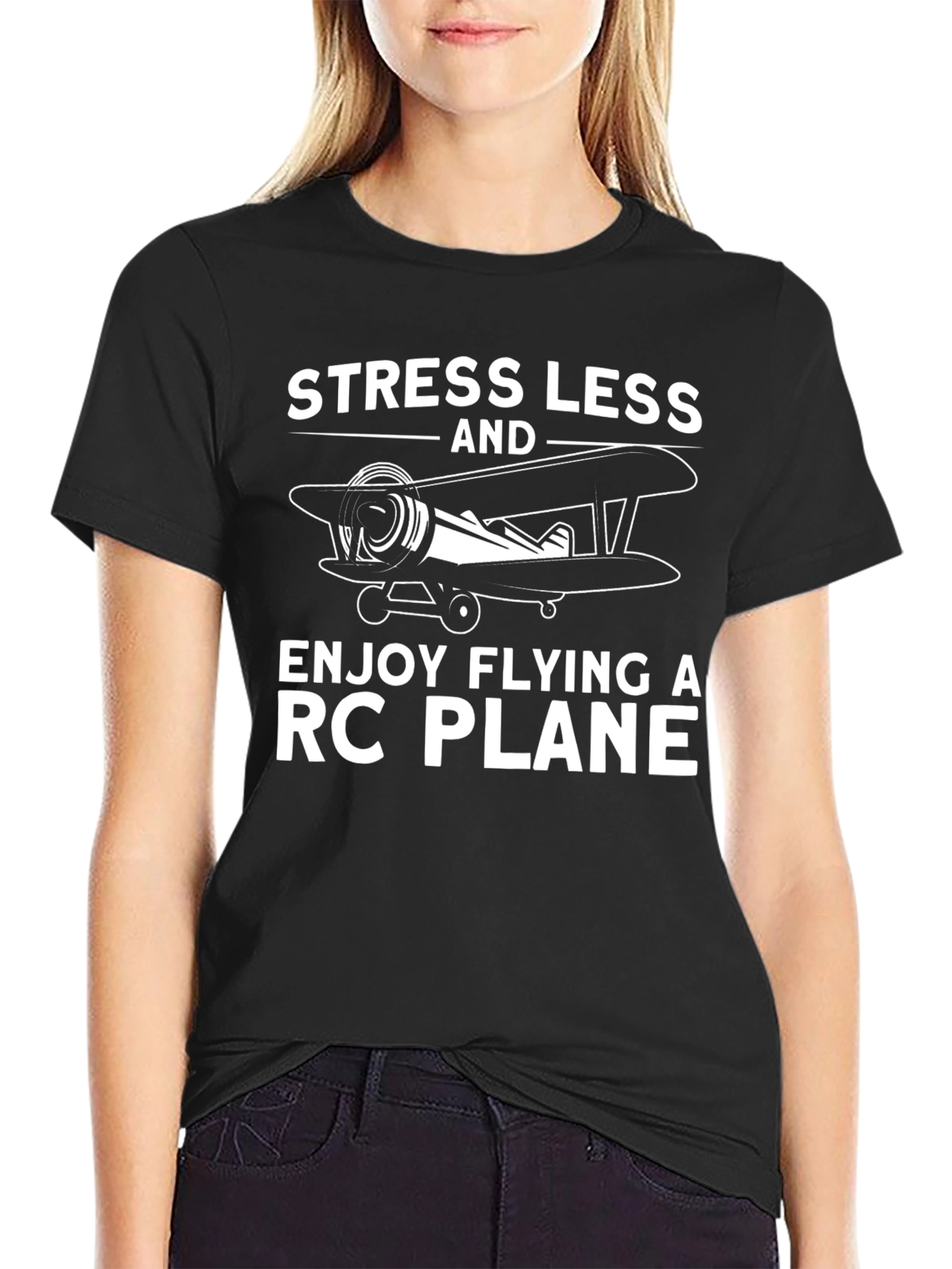 Stress Less RC Plane T-Shirt