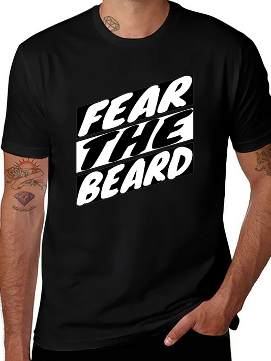 Fear the Beard T-Shirt - Black Graphic Tee