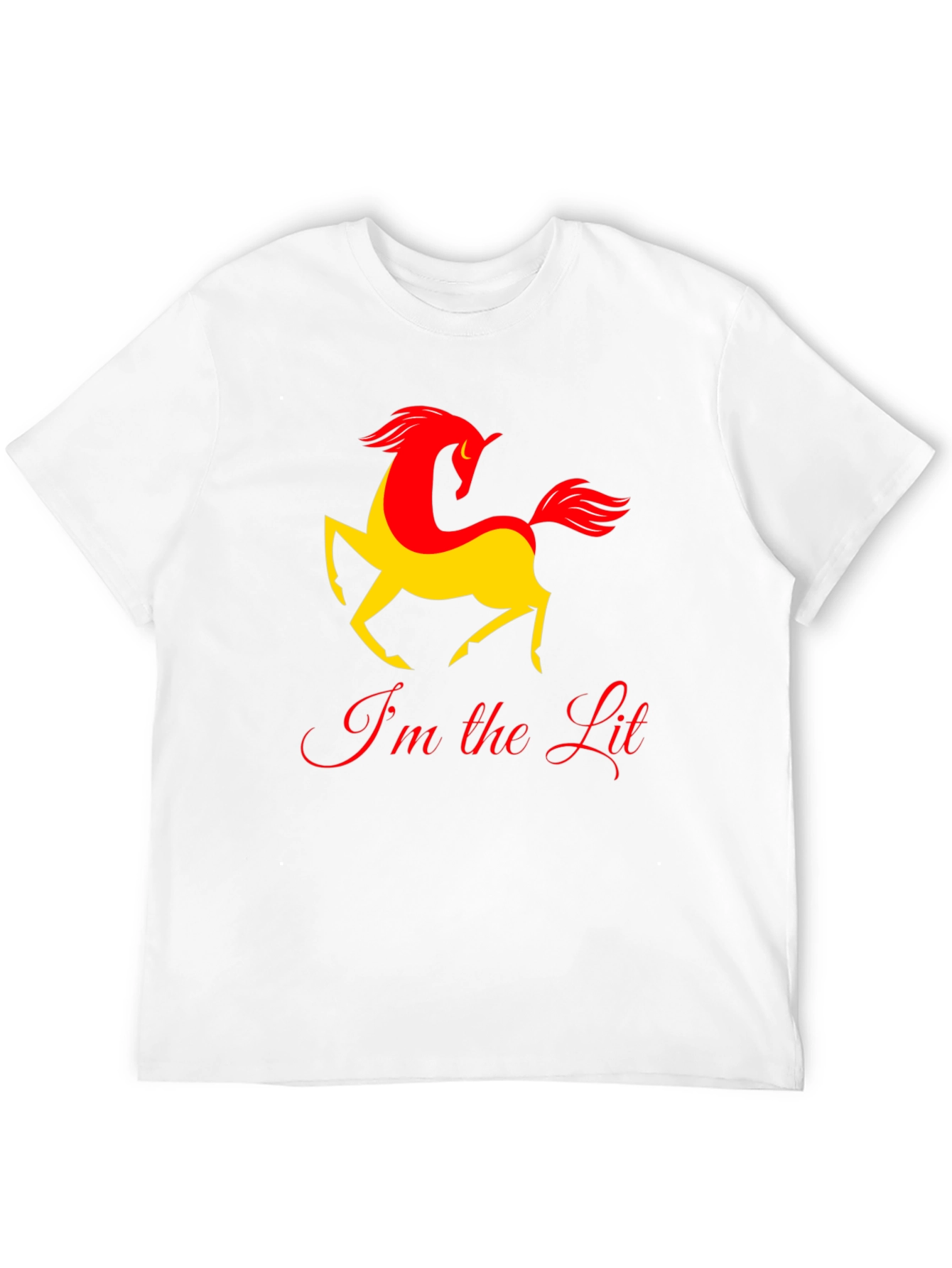 Im the Lit Horse Graphic T-Shirt - Black