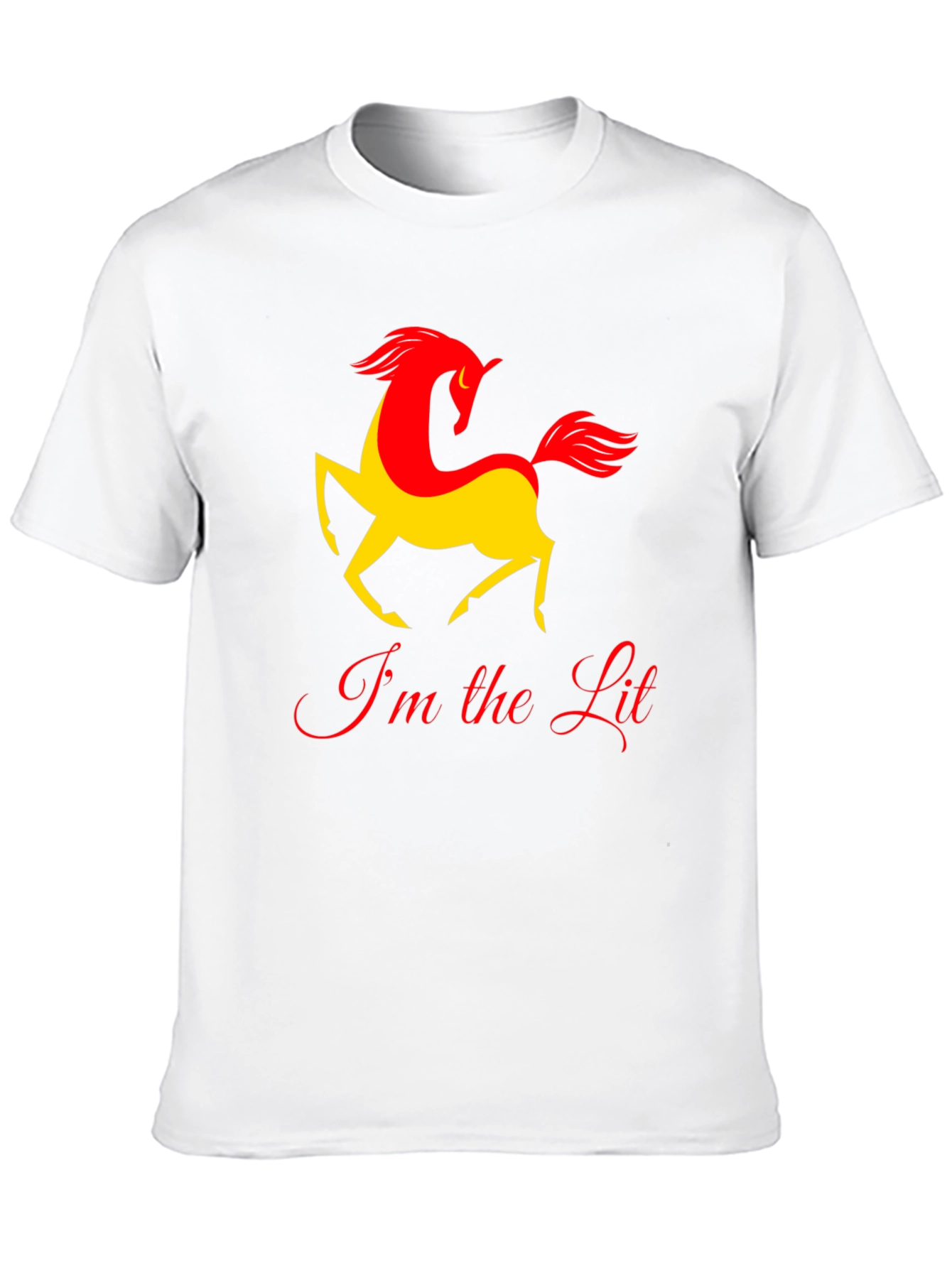 Im the Lit Horse Graphic T-Shirt - Black