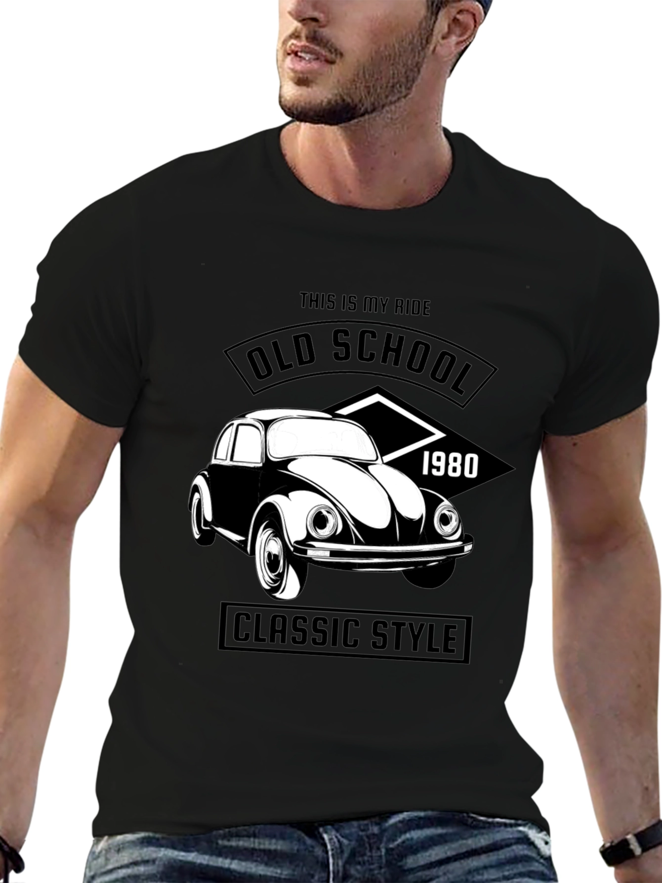 Old School Classic Car T-Shirt - 1980s Style Ride
