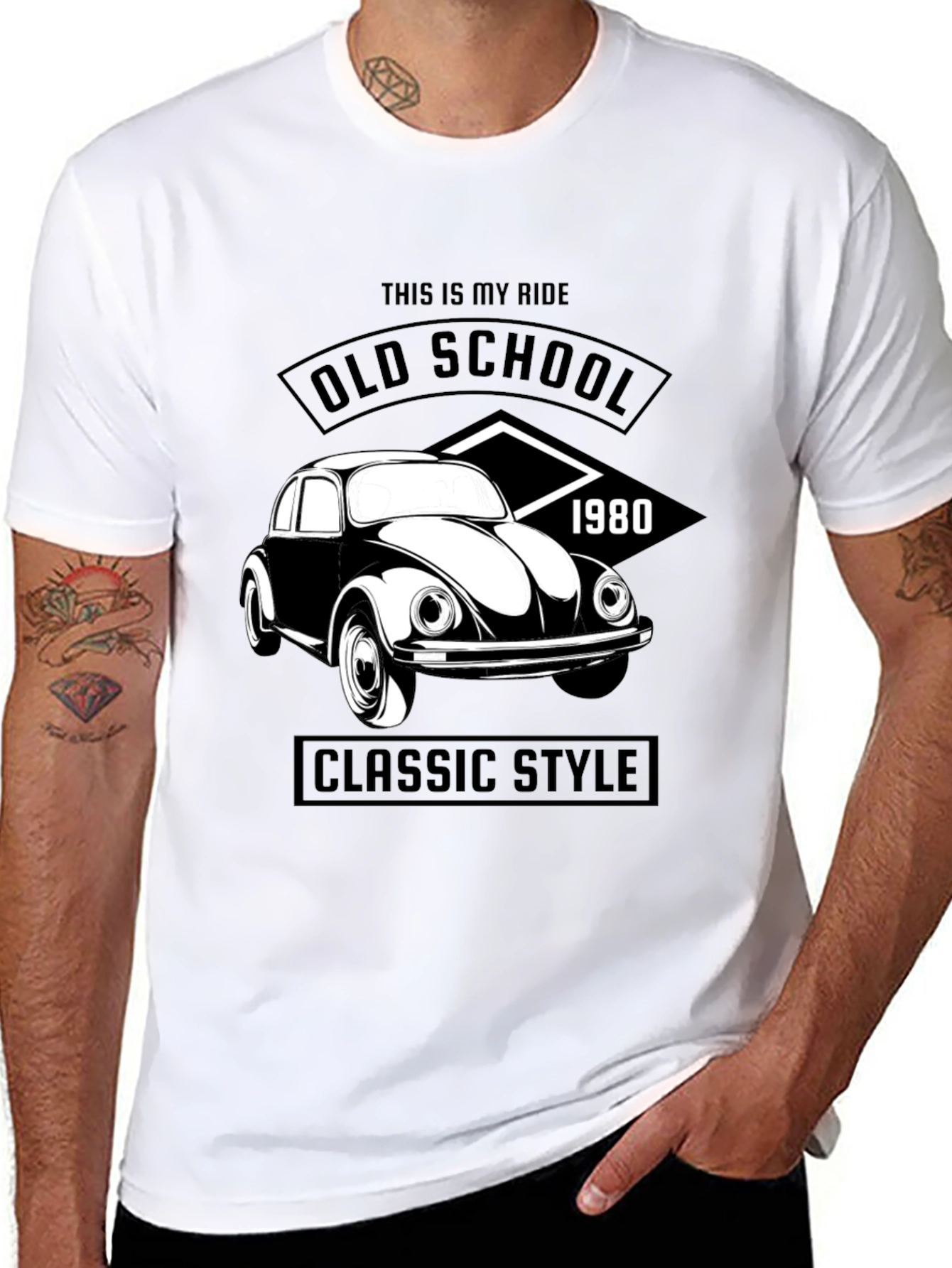 Old School Classic Car T-Shirt - 1980s Style Ride