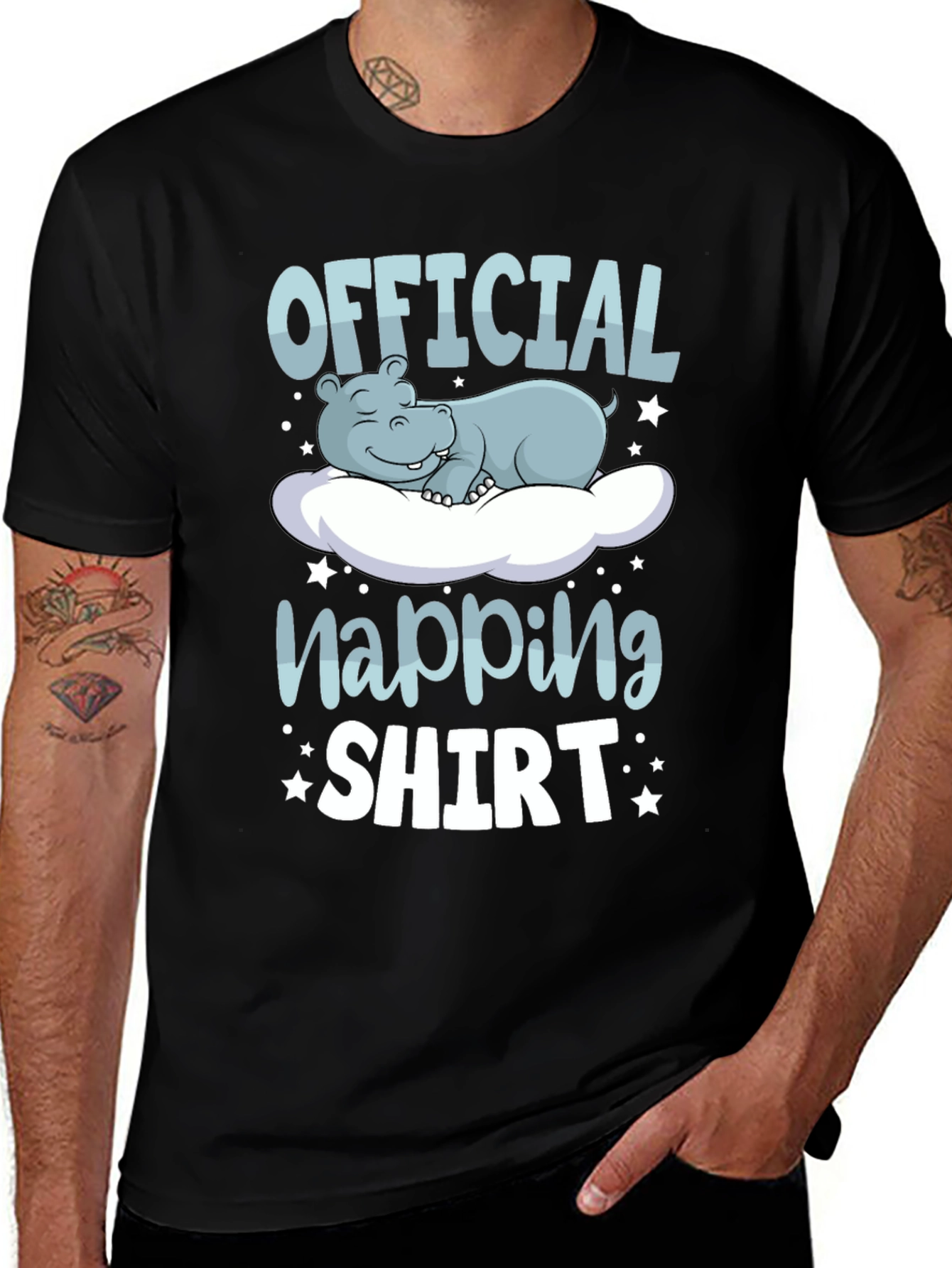 Official Napping Shirt - Funny Hippo Sleep Tee