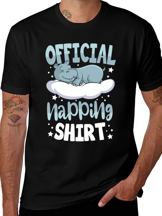 Official Napping Shirt - Funny Hippo Sleep Tee