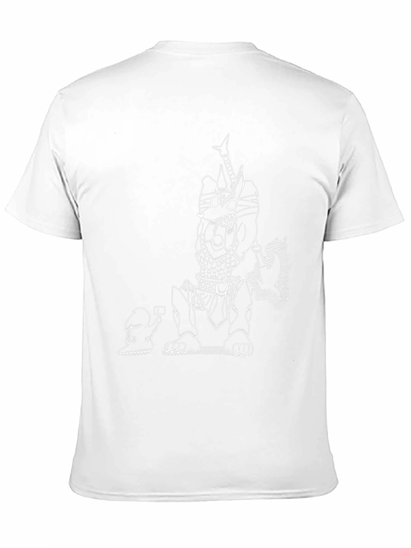 Unique Graphic Tee - Dog Warrior Design