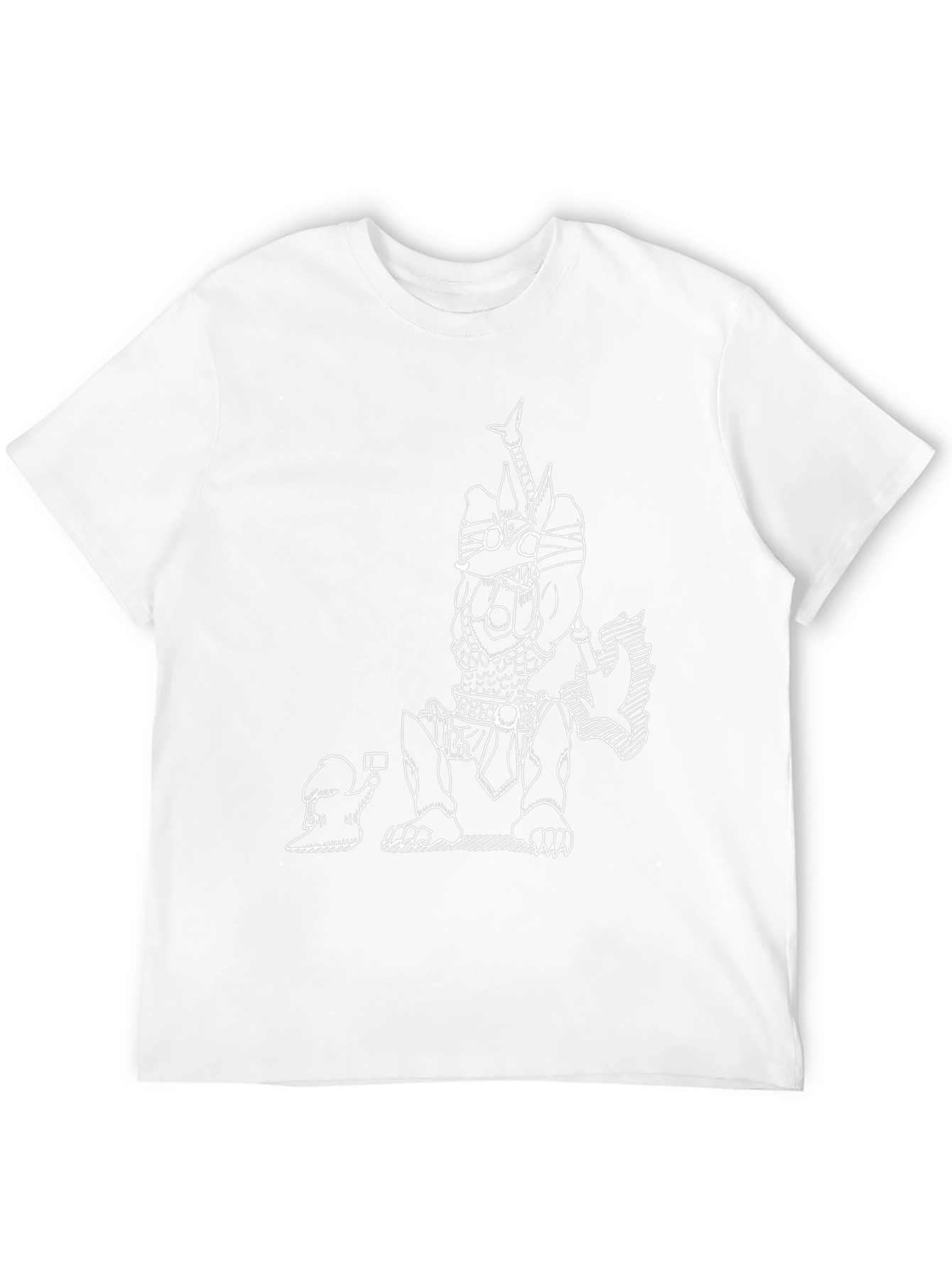 Unique Graphic Tee - Dog Warrior Design