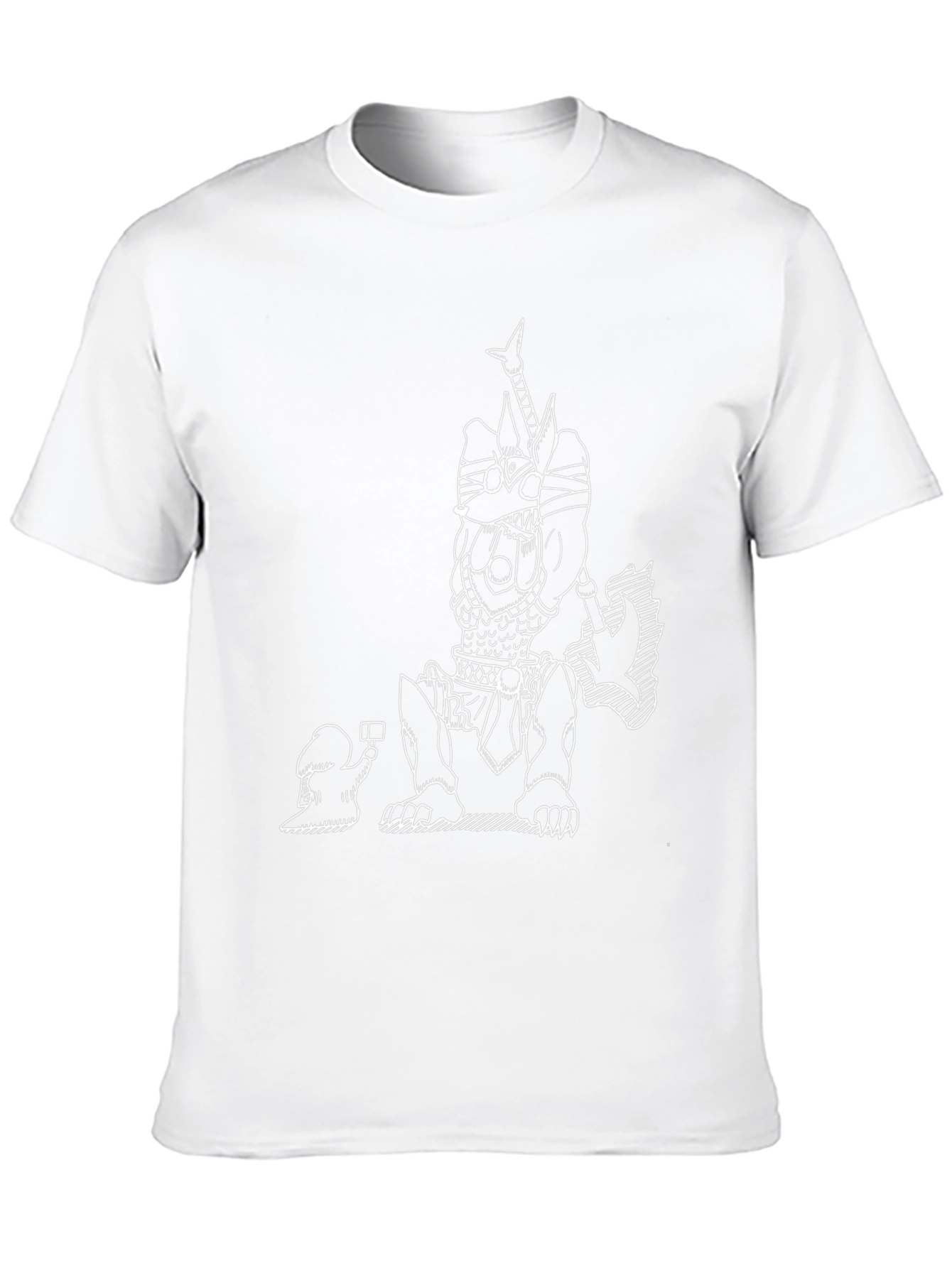 Unique Graphic Tee - Dog Warrior Design