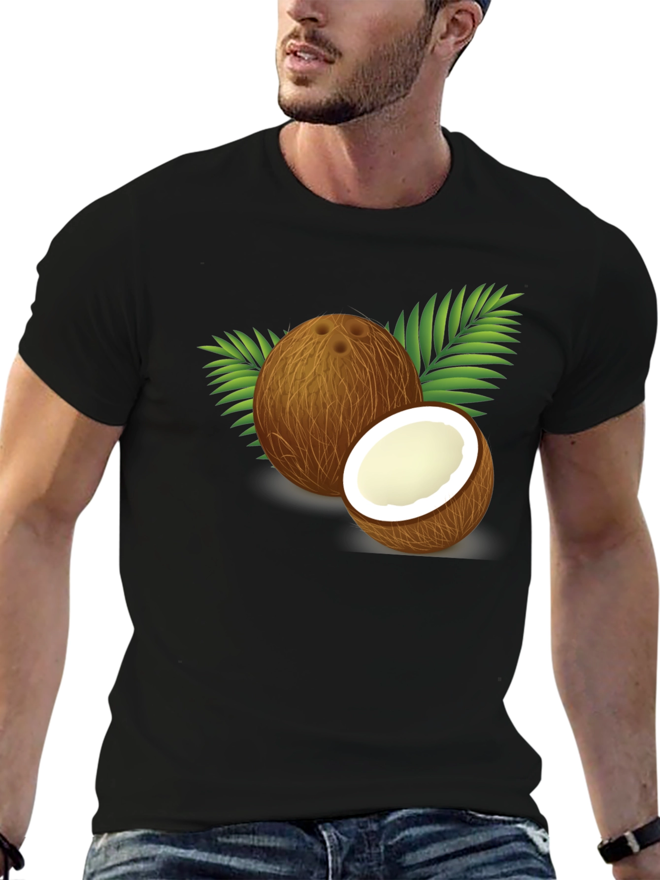 Coconut Graphic Tee - Tropical Summer Vibes