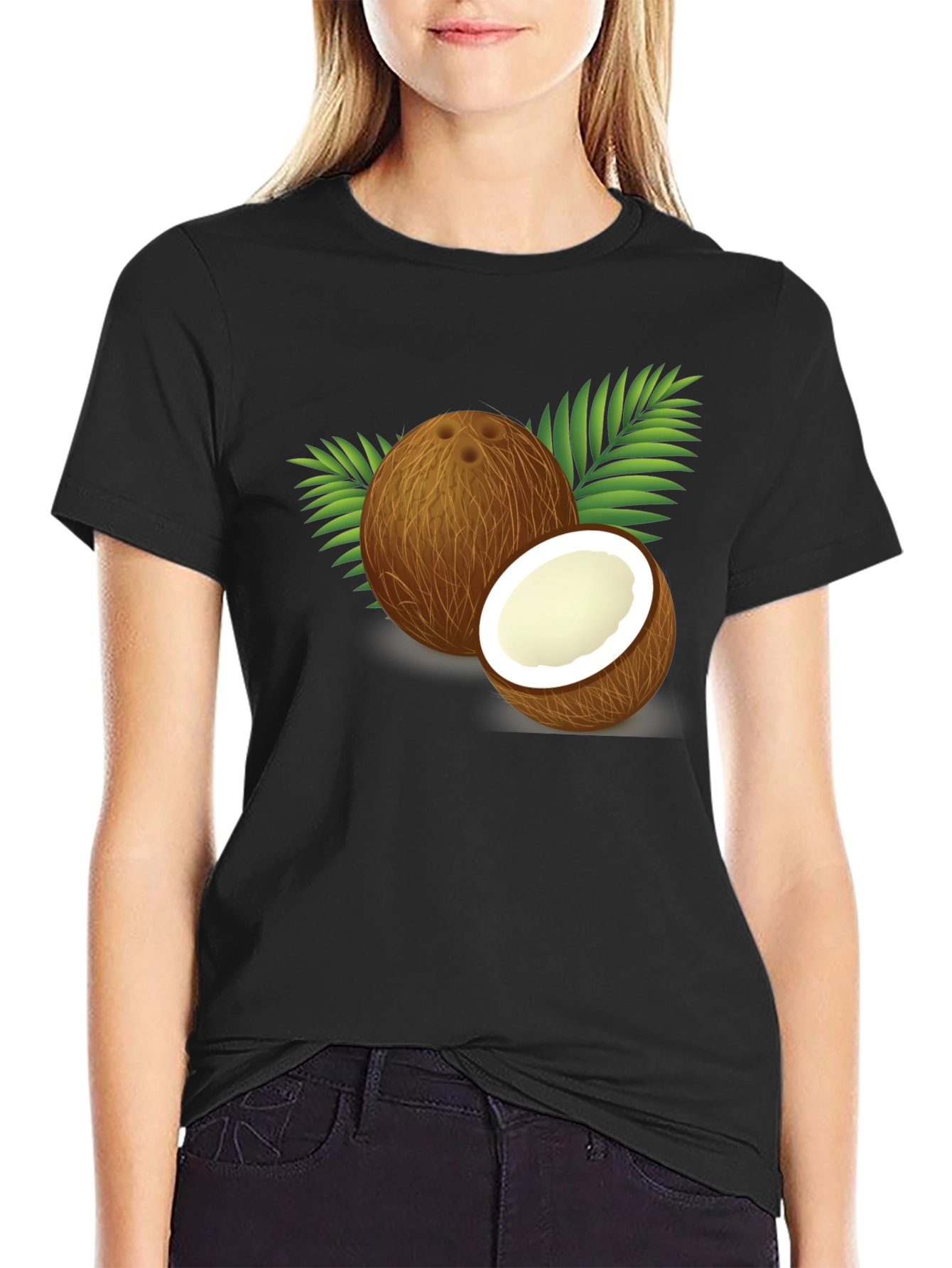 Coconut Graphic Tee - Tropical Summer Vibes