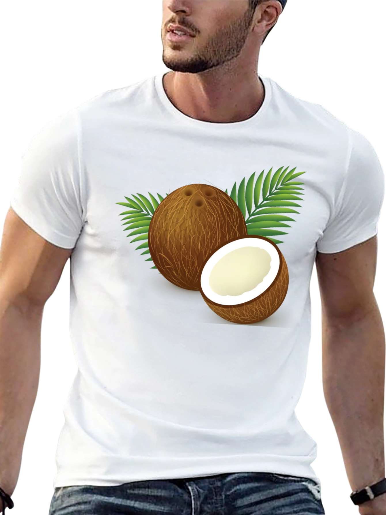 Coconut Graphic Tee - Tropical Summer Vibes