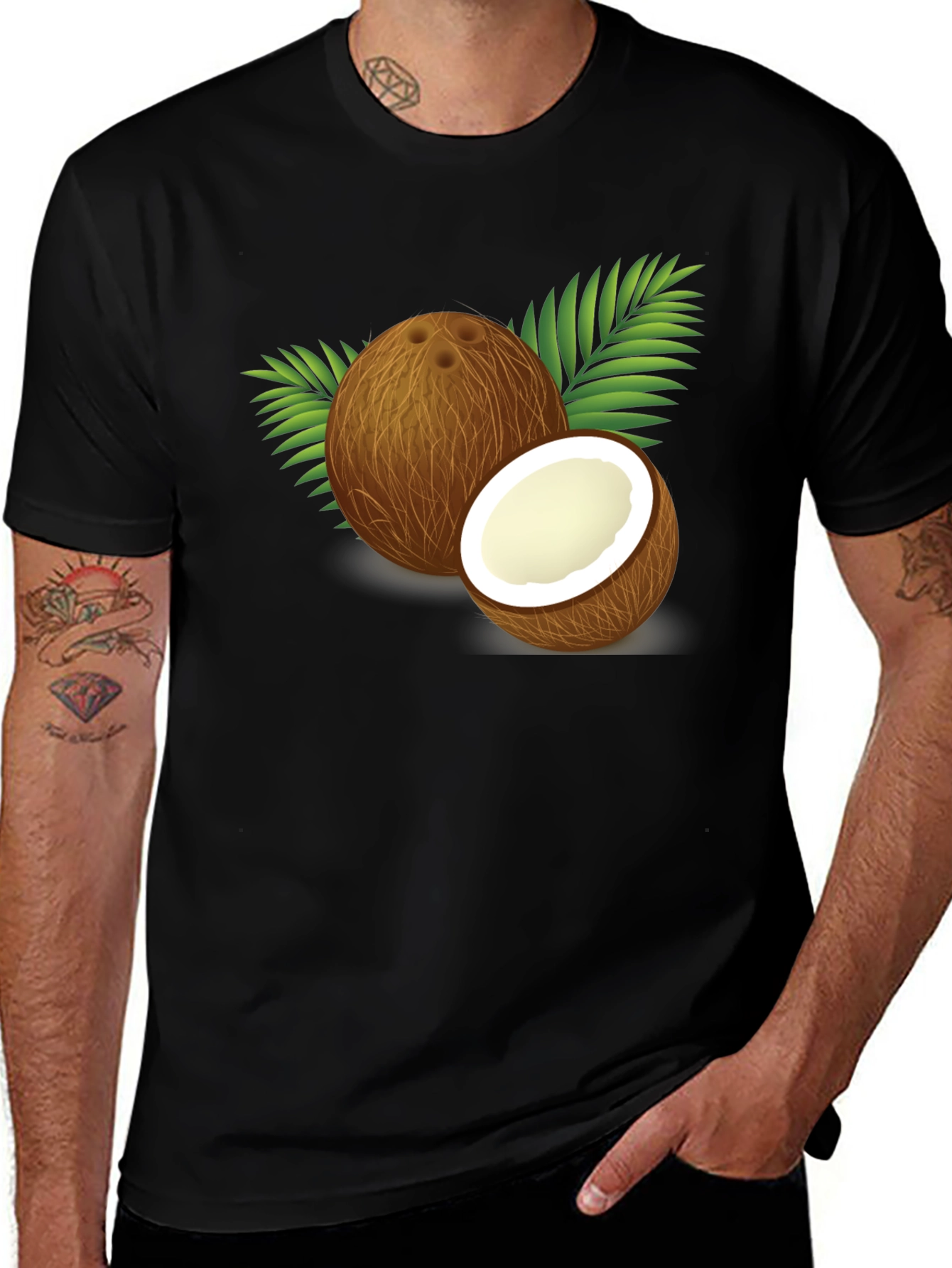Coconut Graphic Tee - Tropical Summer Vibes