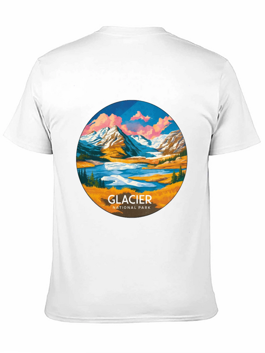 Glacier National Park T-Shirt - Black Cotton Tee