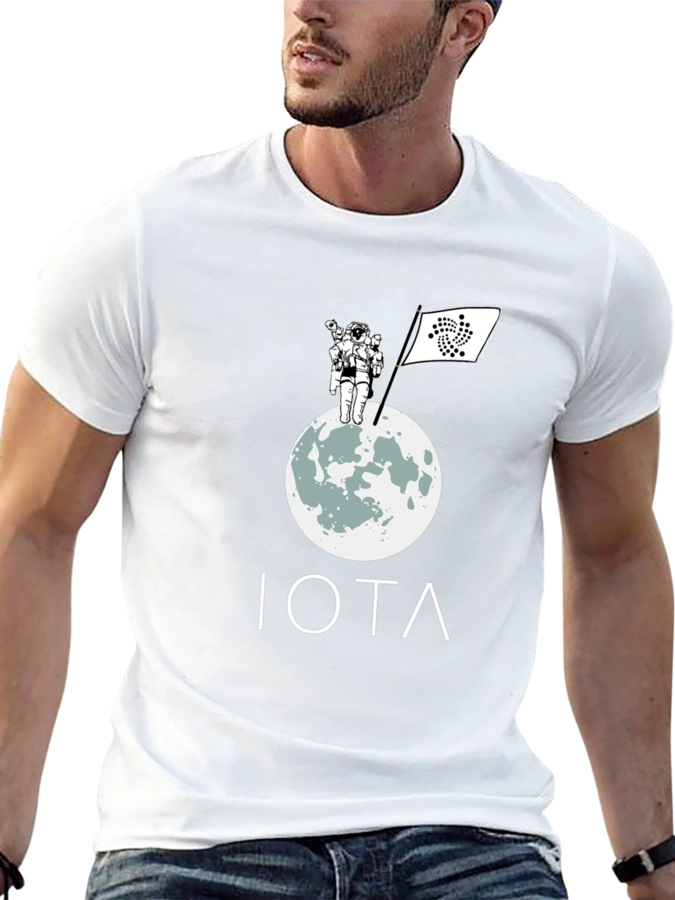 IOTA Moon Landing T-Shirt - Crypto Astronaut Tee
