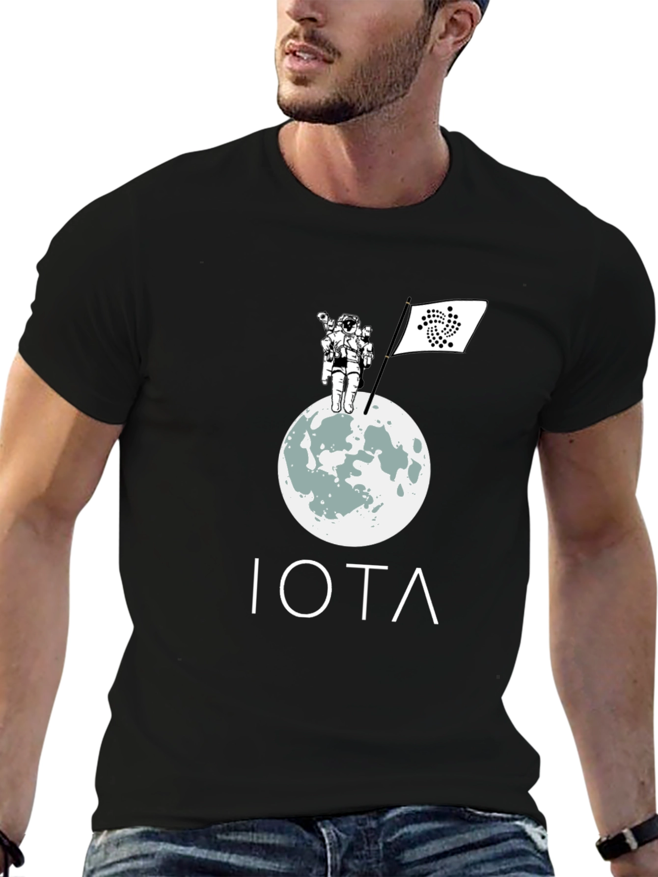 IOTA Moon Landing T-Shirt - Crypto Astronaut Tee