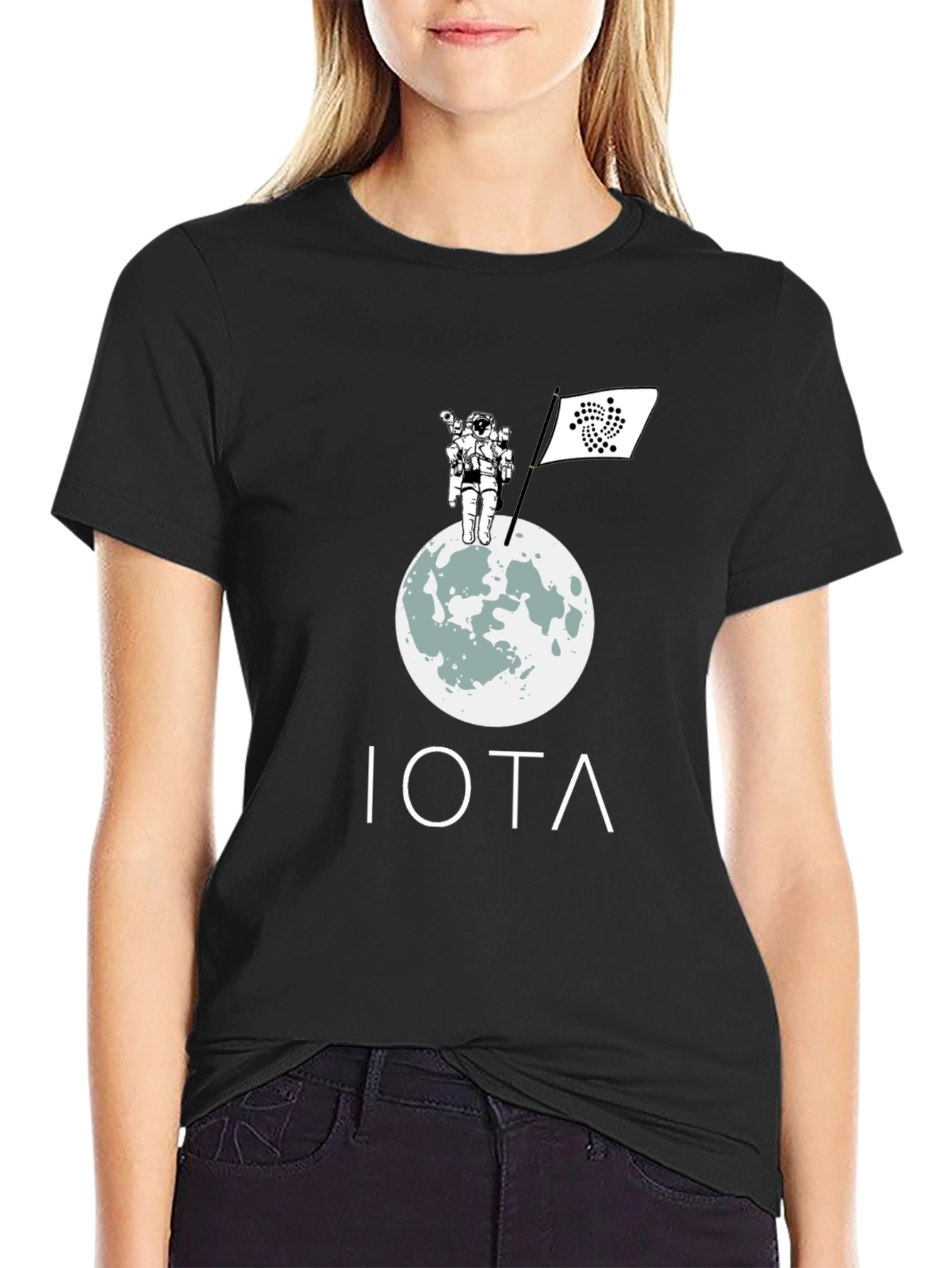 IOTA Moon Landing T-Shirt - Crypto Astronaut Tee