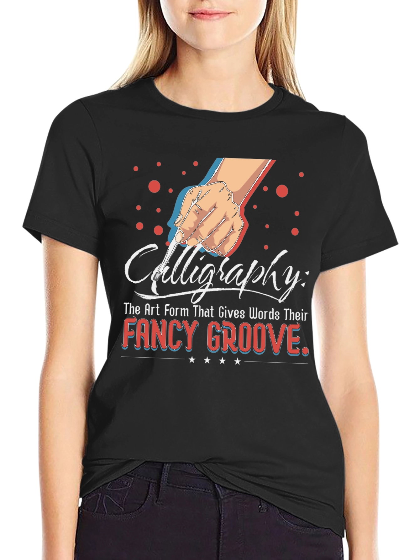Calligraphy Art T-Shirt for Writers