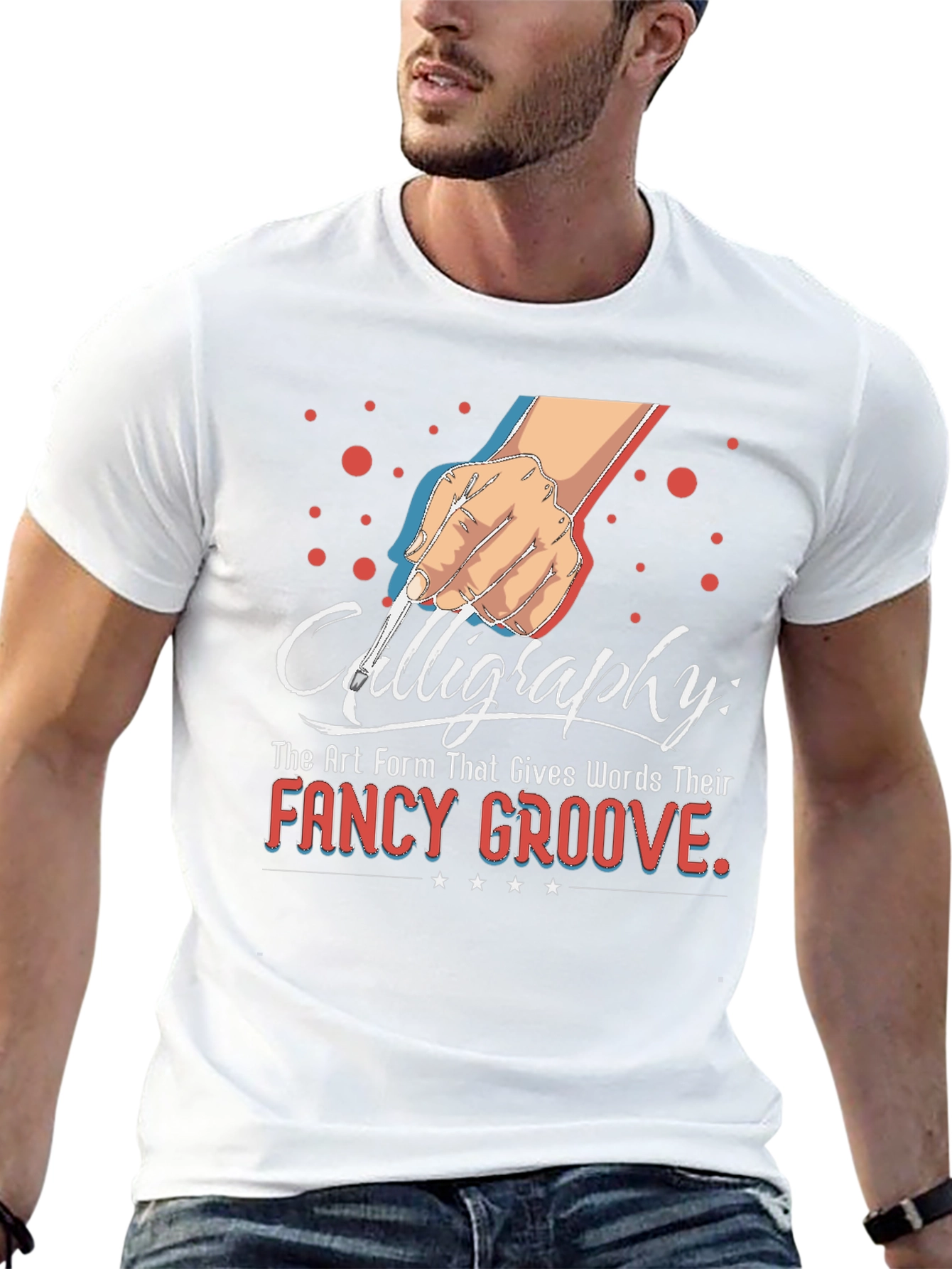 Calligraphy Art T-Shirt for Writers