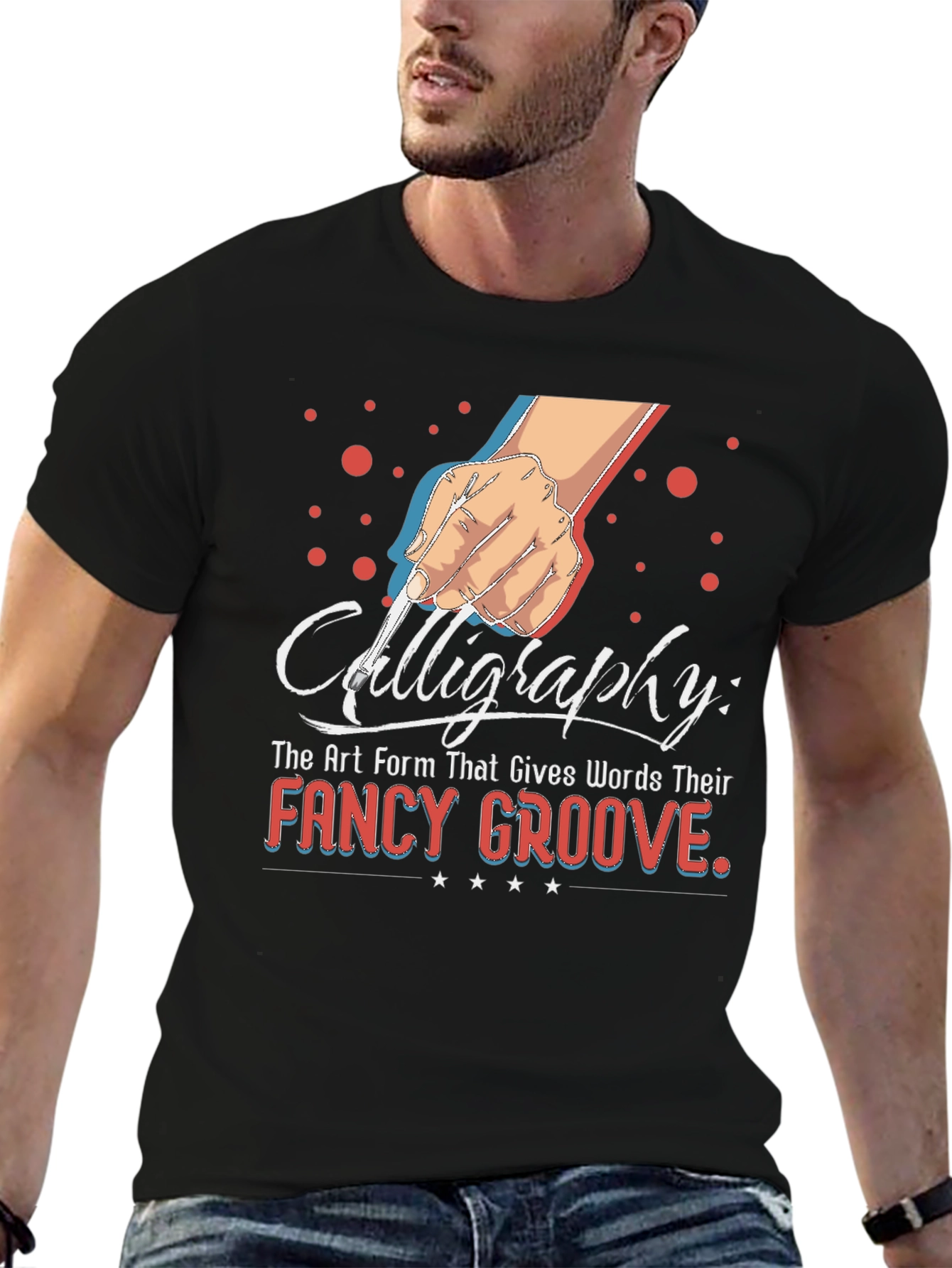 Calligraphy Art T-Shirt for Writers