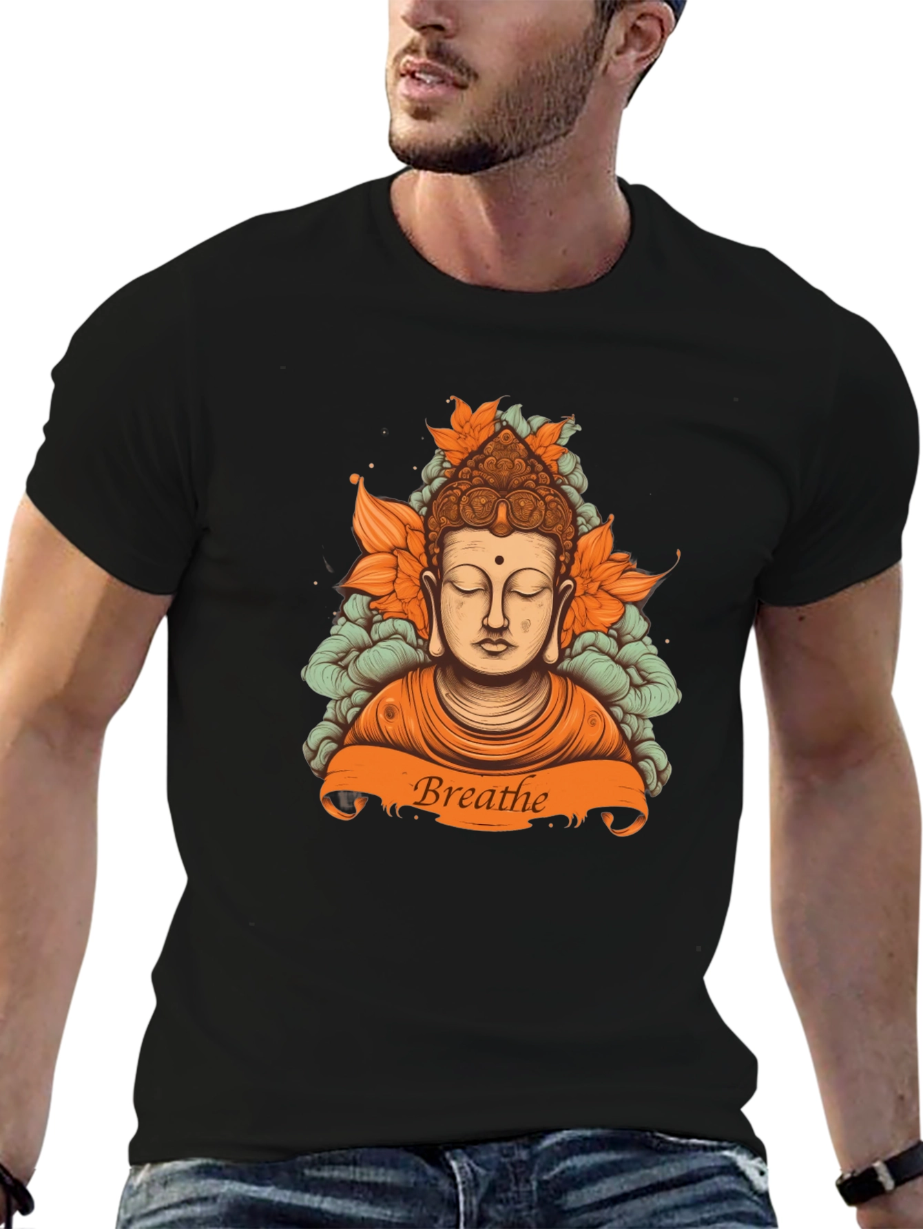 Breathe Buddha Graphic Tee