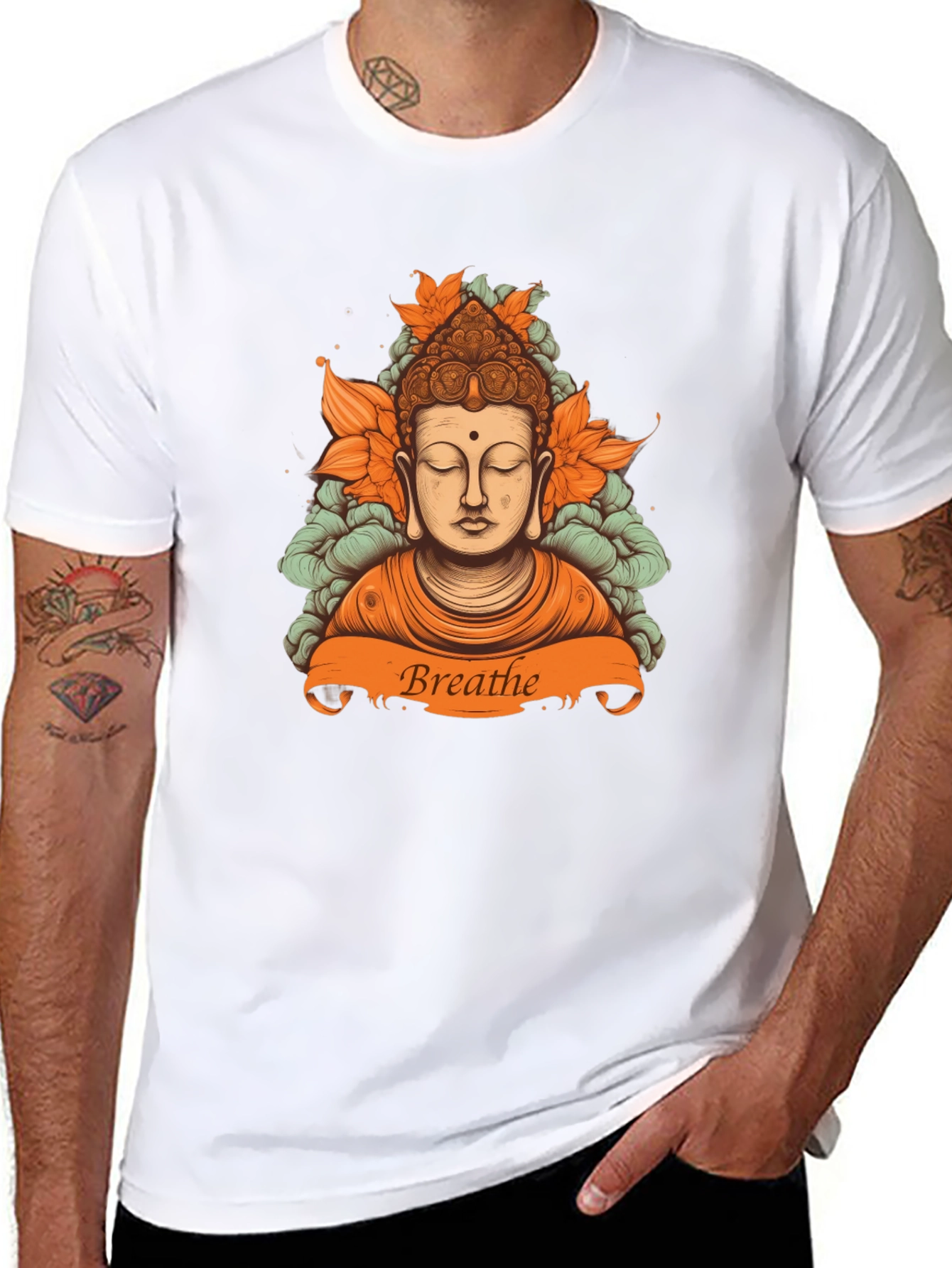 Breathe Buddha Graphic Tee