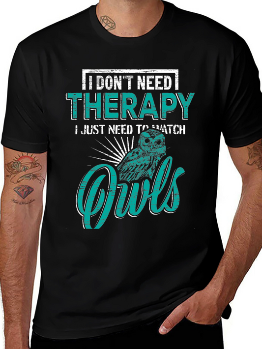 Owl Lover Therapy T-Shirt