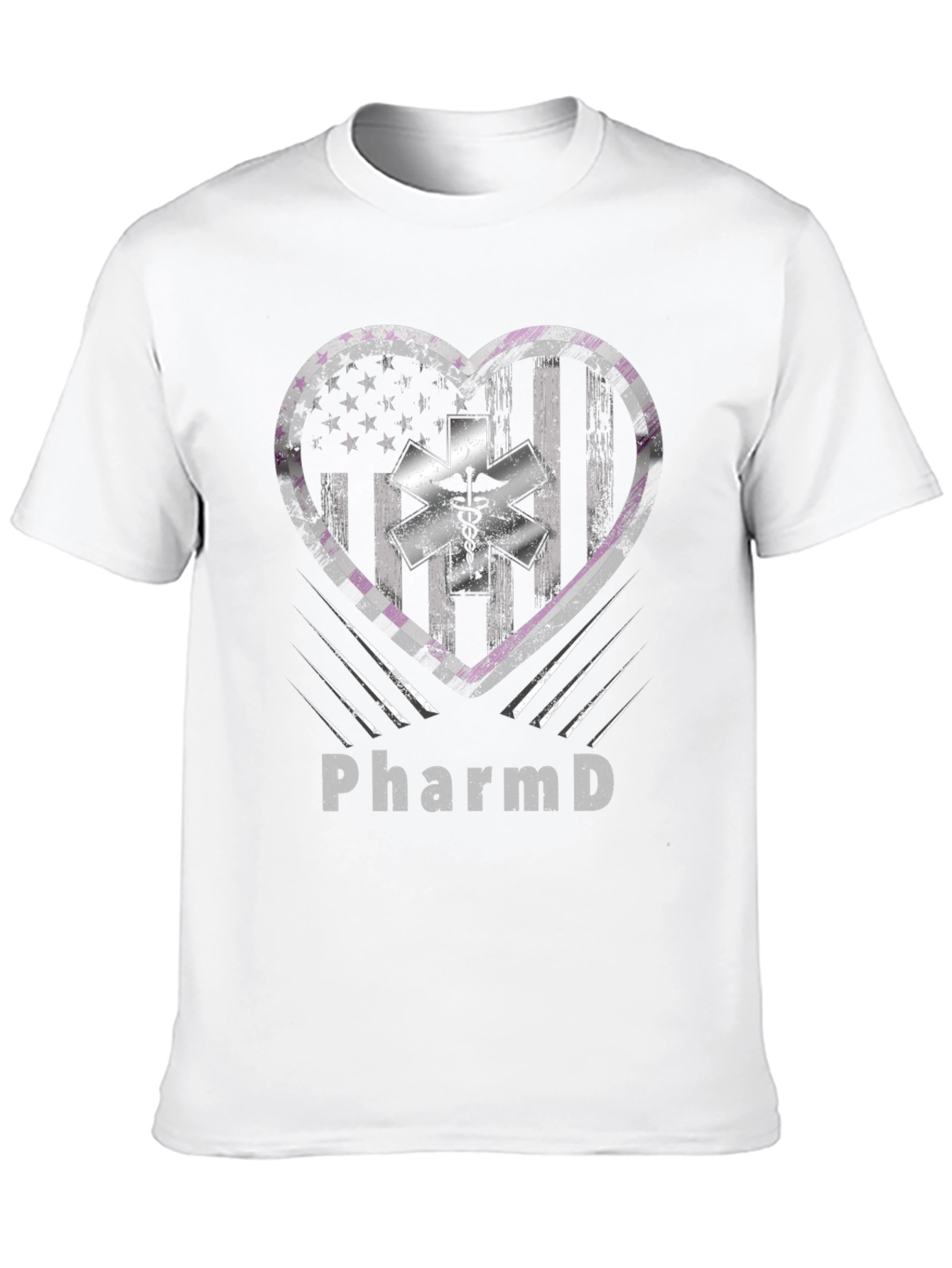 PharmD American Flag Heart T-Shirt