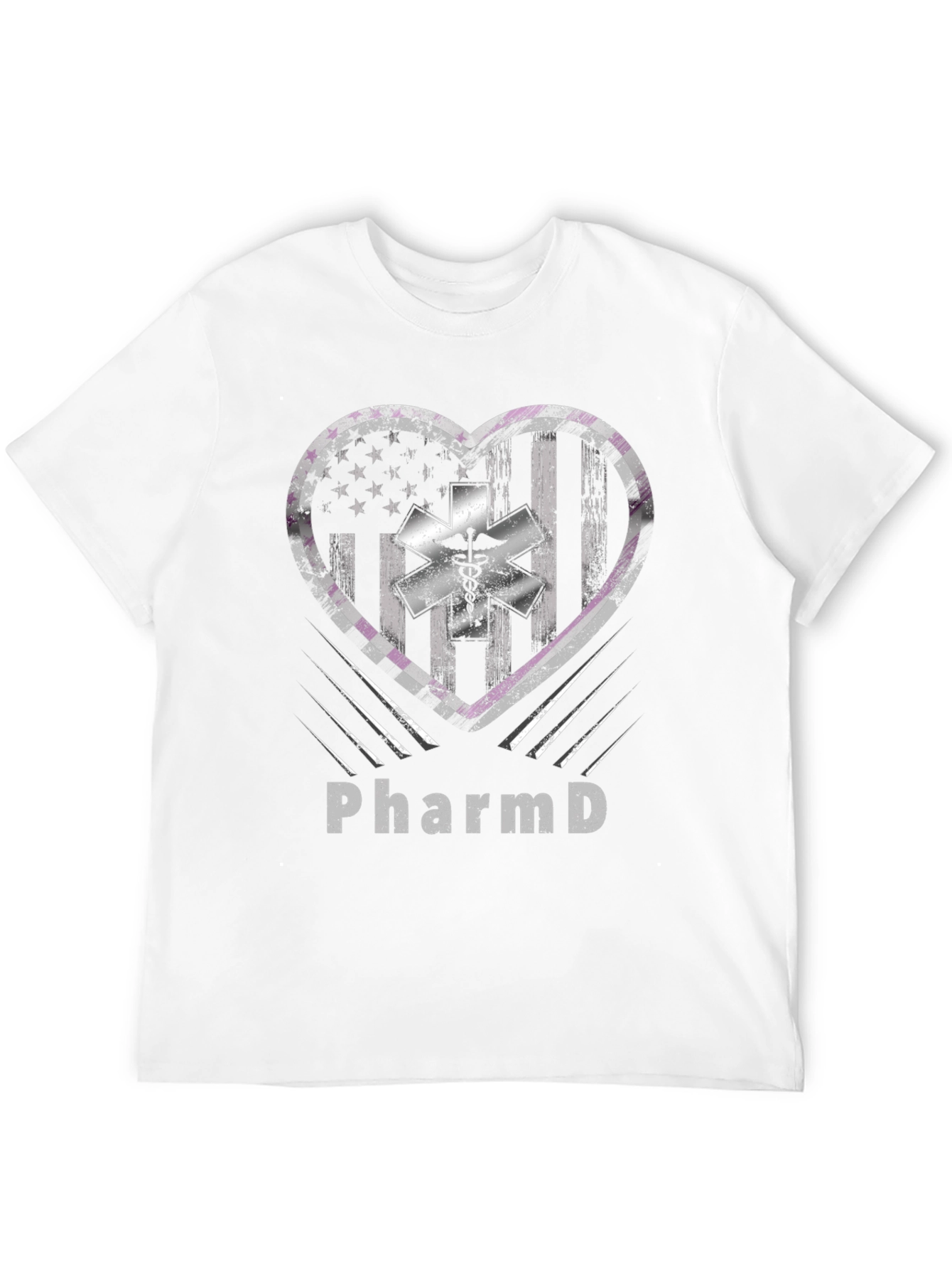 PharmD American Flag Heart T-Shirt