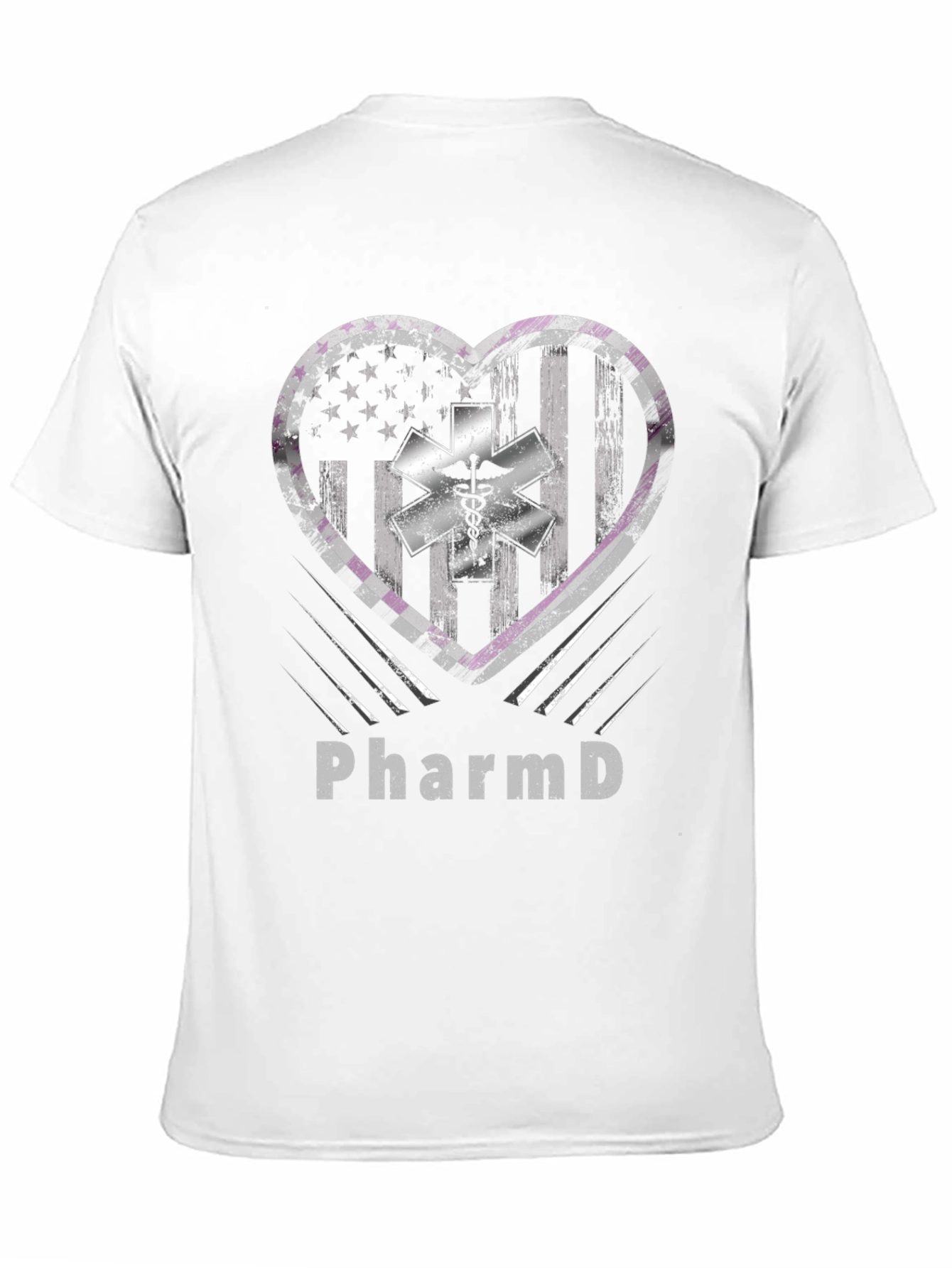 PharmD American Flag Heart T-Shirt