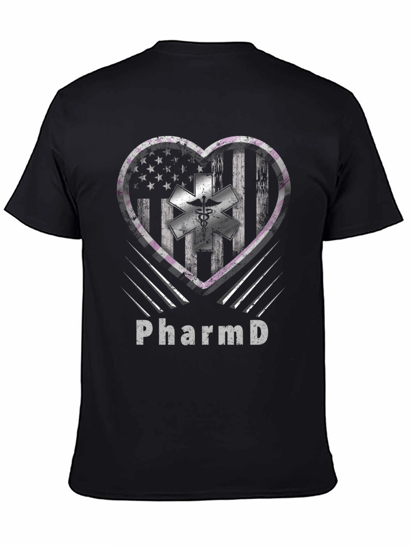 PharmD American Flag Heart T-Shirt