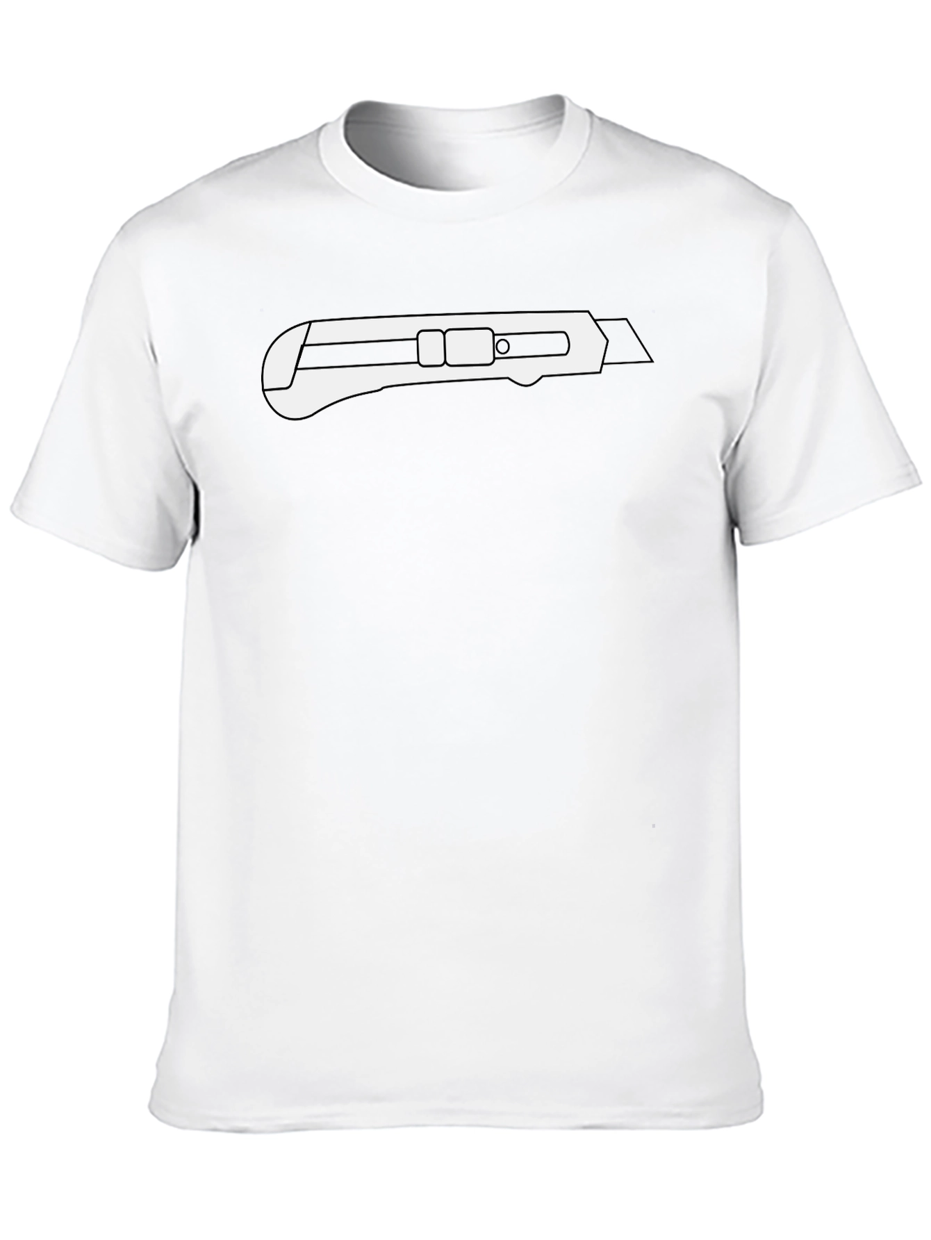 Utility Knife Graphic Tee - Modern Edgy Style