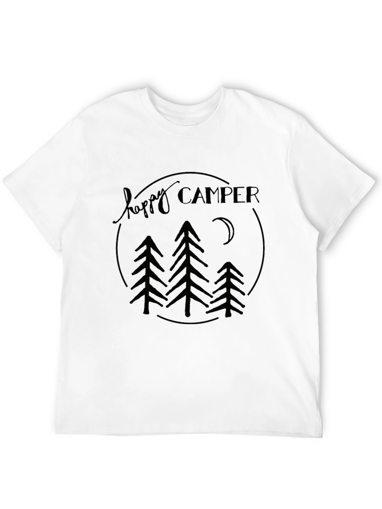 Happy Camper Graphic Tee - Outdoors Adventure Shirt