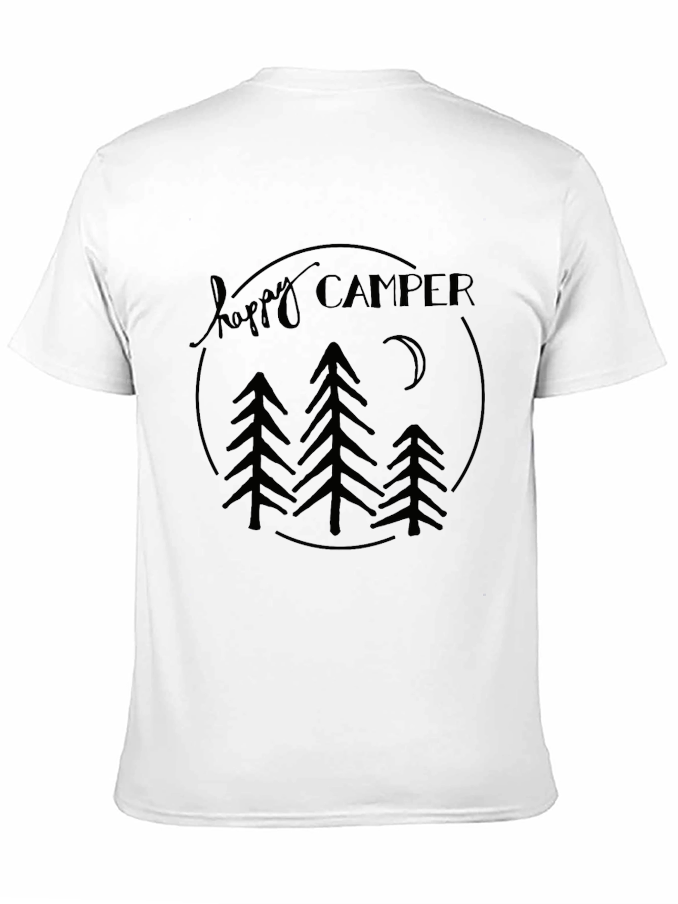 Happy Camper Graphic Tee - Outdoors Adventure Shirt