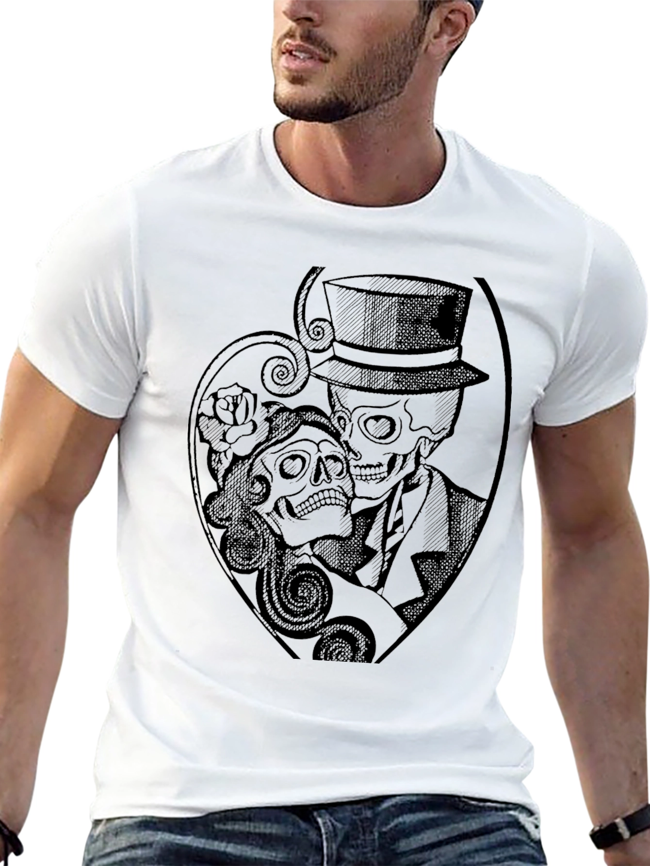 Day of the Dead Couple Graphic Tee