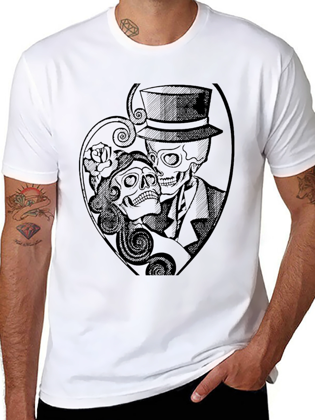 Day of the Dead Couple Graphic Tee