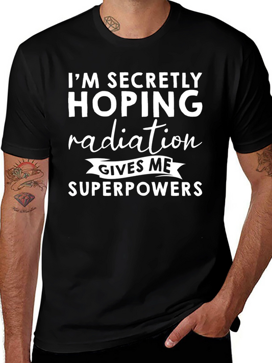 Radiation Superpowers Graphic Tee - Novelty T-Shirt