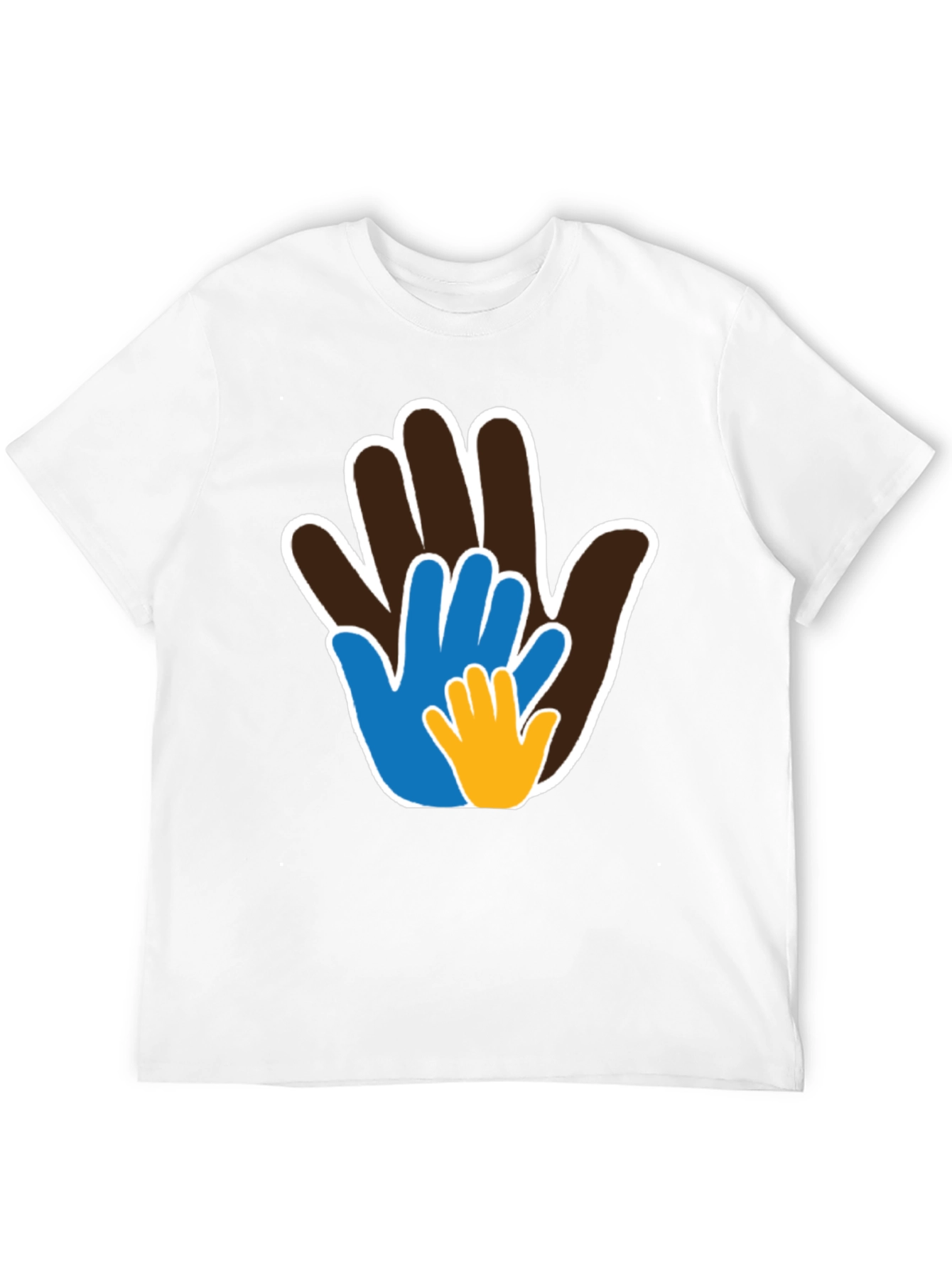 Family Hands T-Shirt - Black Tee