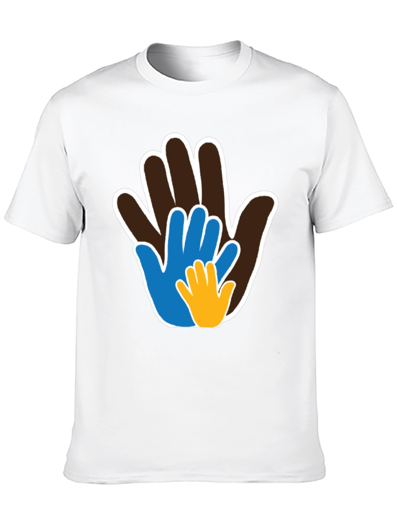 Family Hands T-Shirt - Black Tee