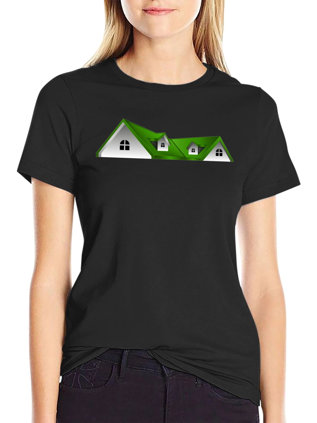 Green Roof House T-Shirt