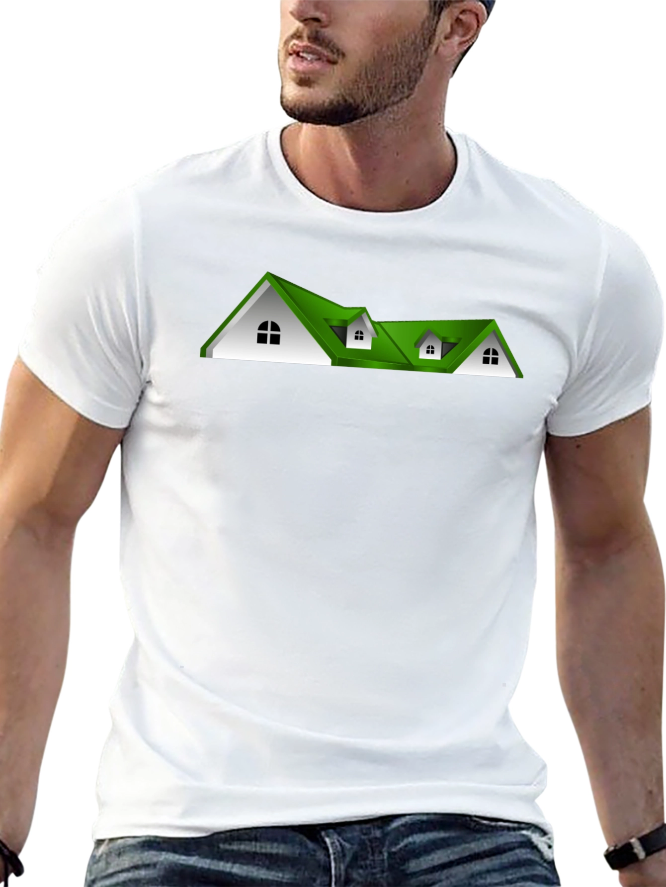 Green Roof House T-Shirt