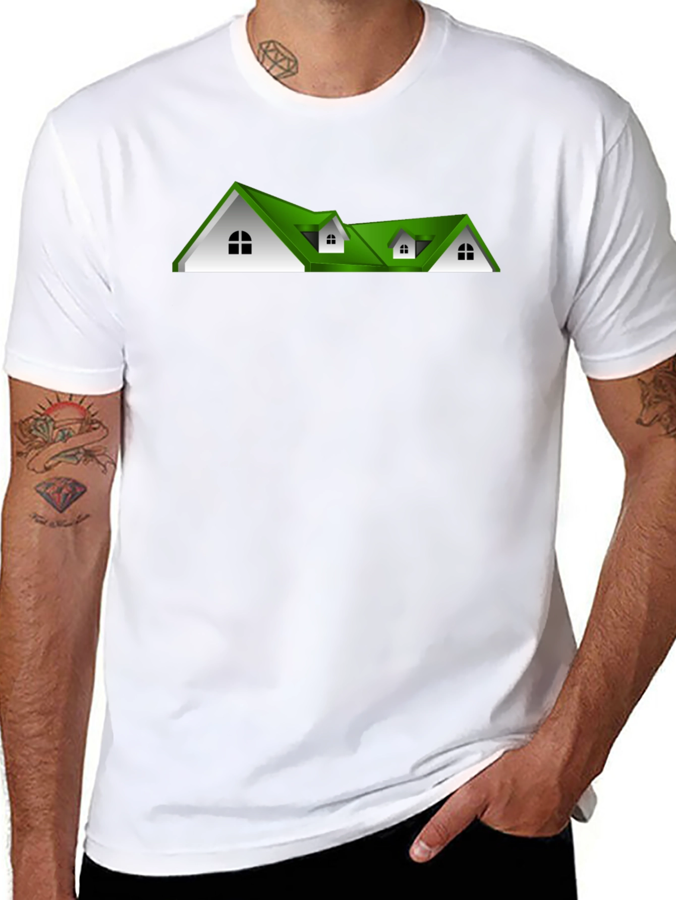 Green Roof House T-Shirt