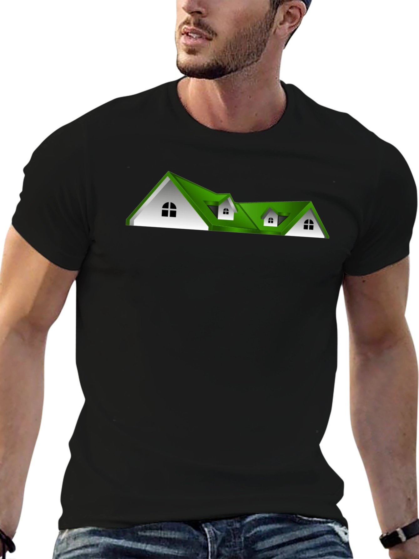 Green Roof House T-Shirt