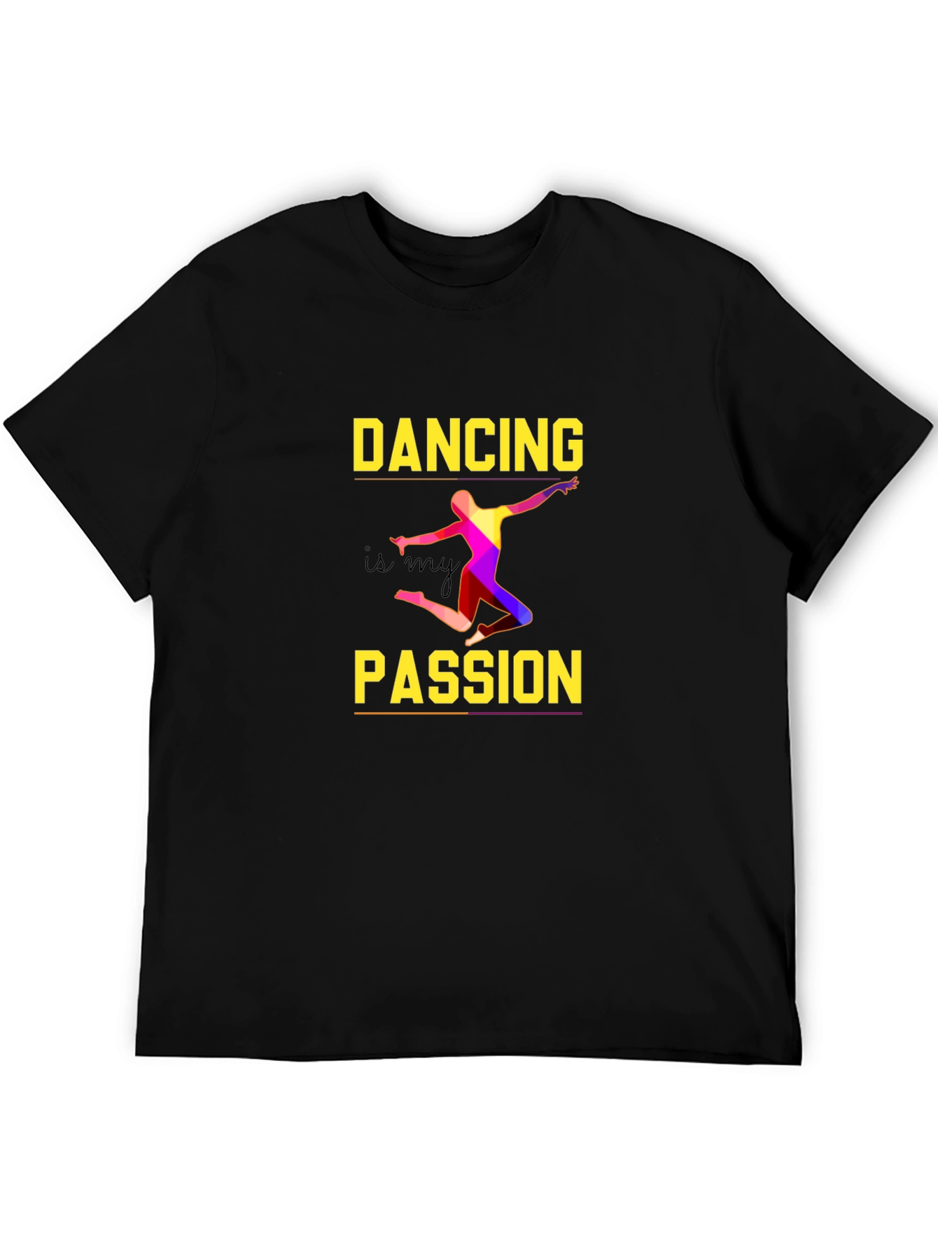 Dancing is My Passion Graphic Tee - Black