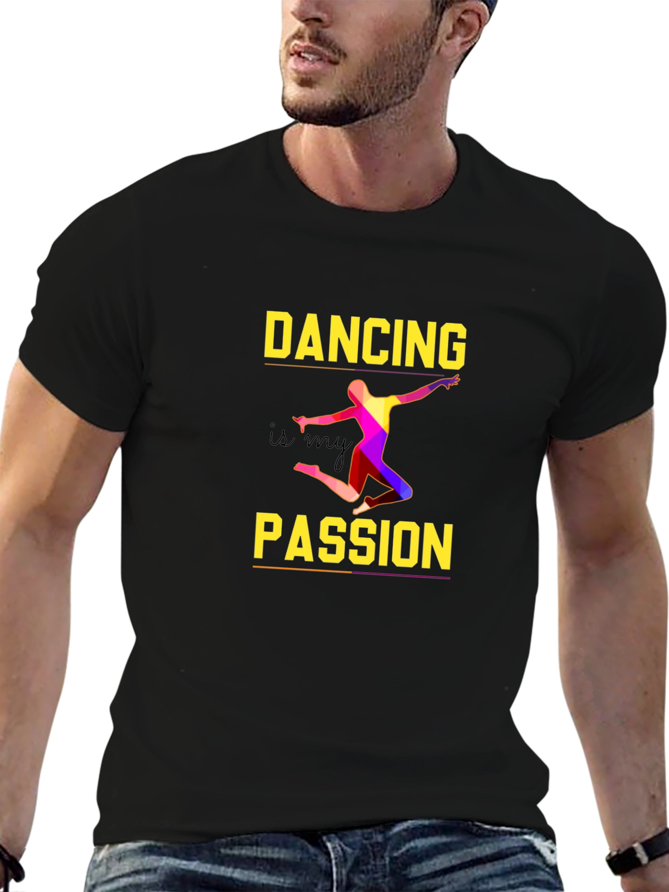 Dancing is My Passion Graphic Tee - Black
